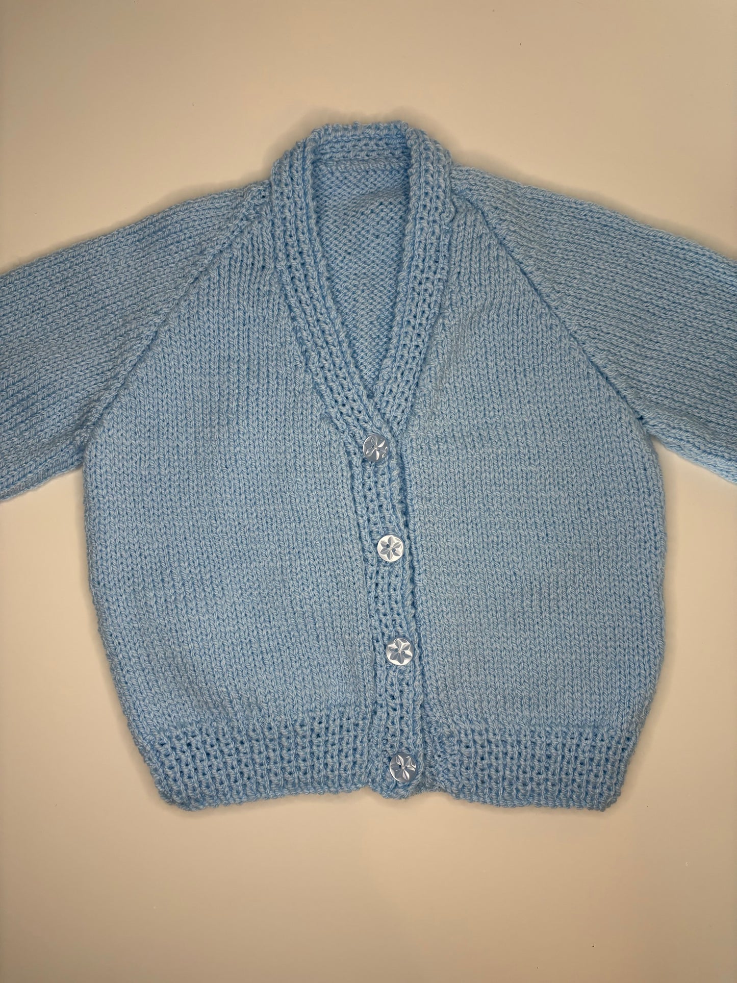 1-2 Years Personalised Hand Knitted Cardigan