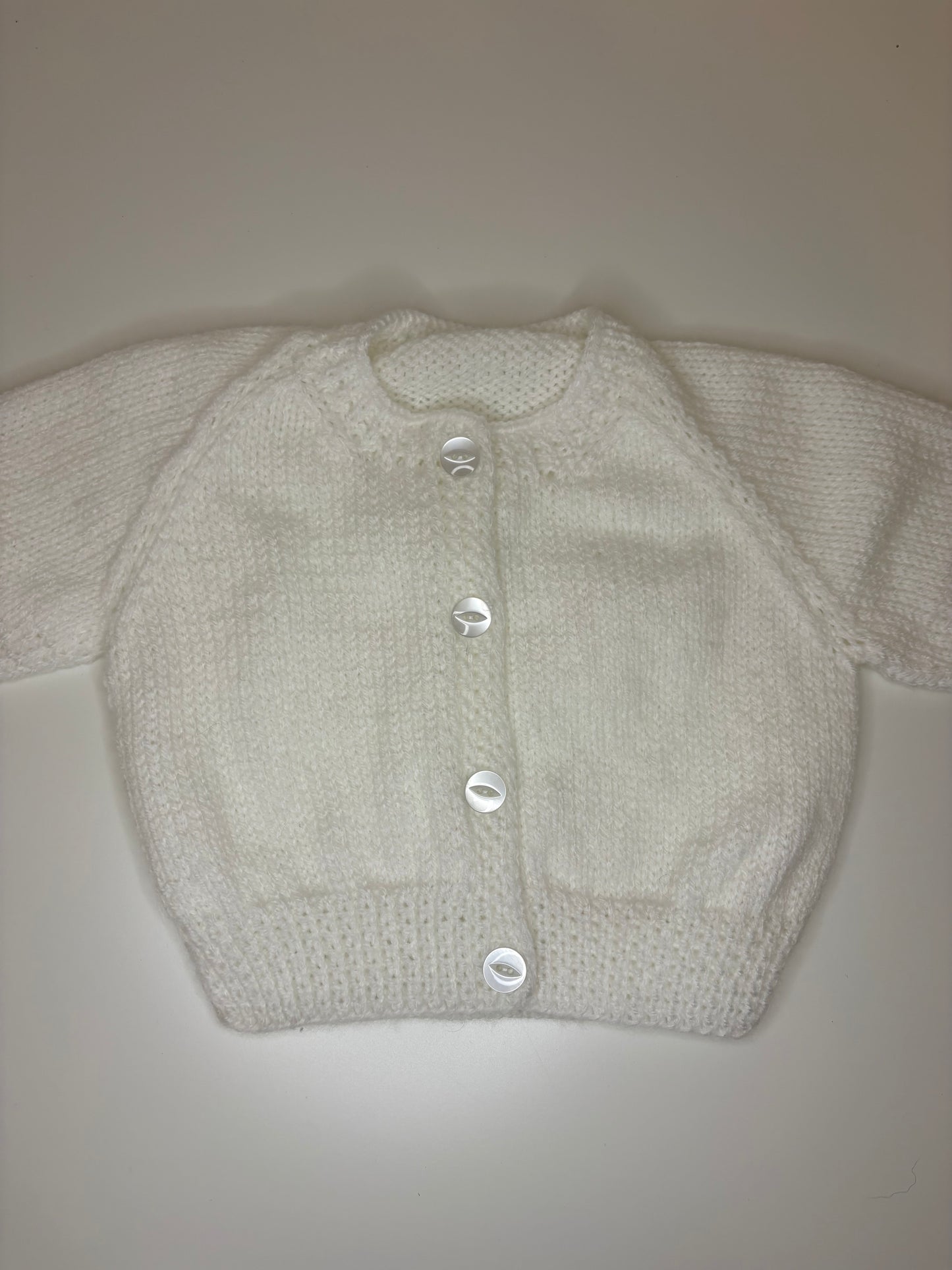 0-3 Months Personalised Hand Knitted Cardigan