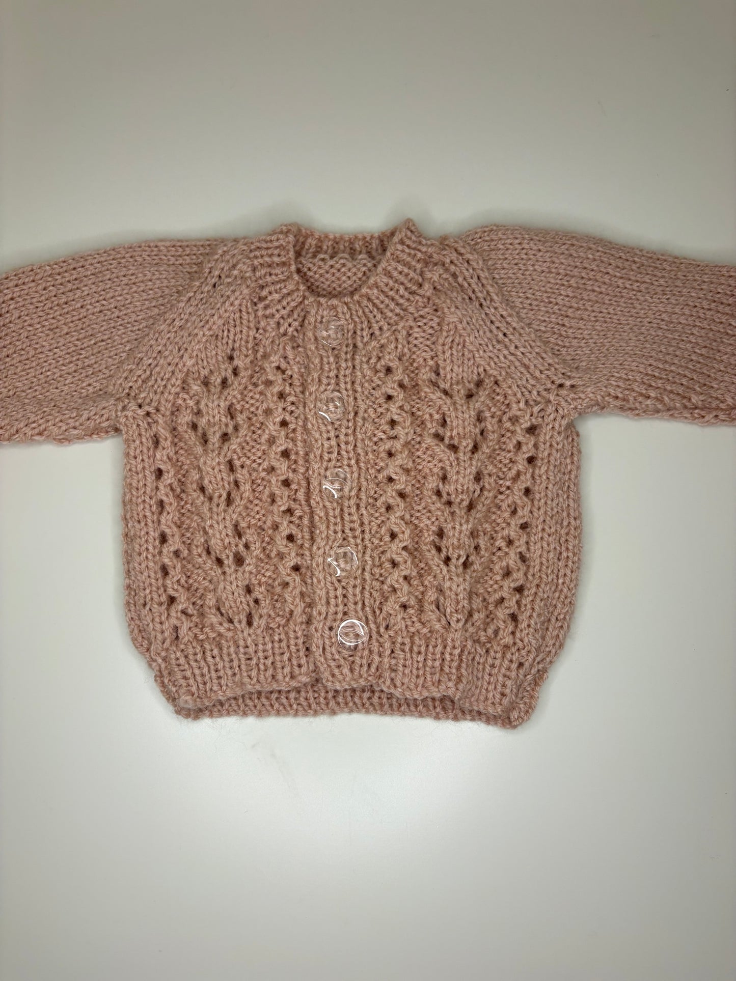 Newborn Personalised Hand Knitted Cardigan