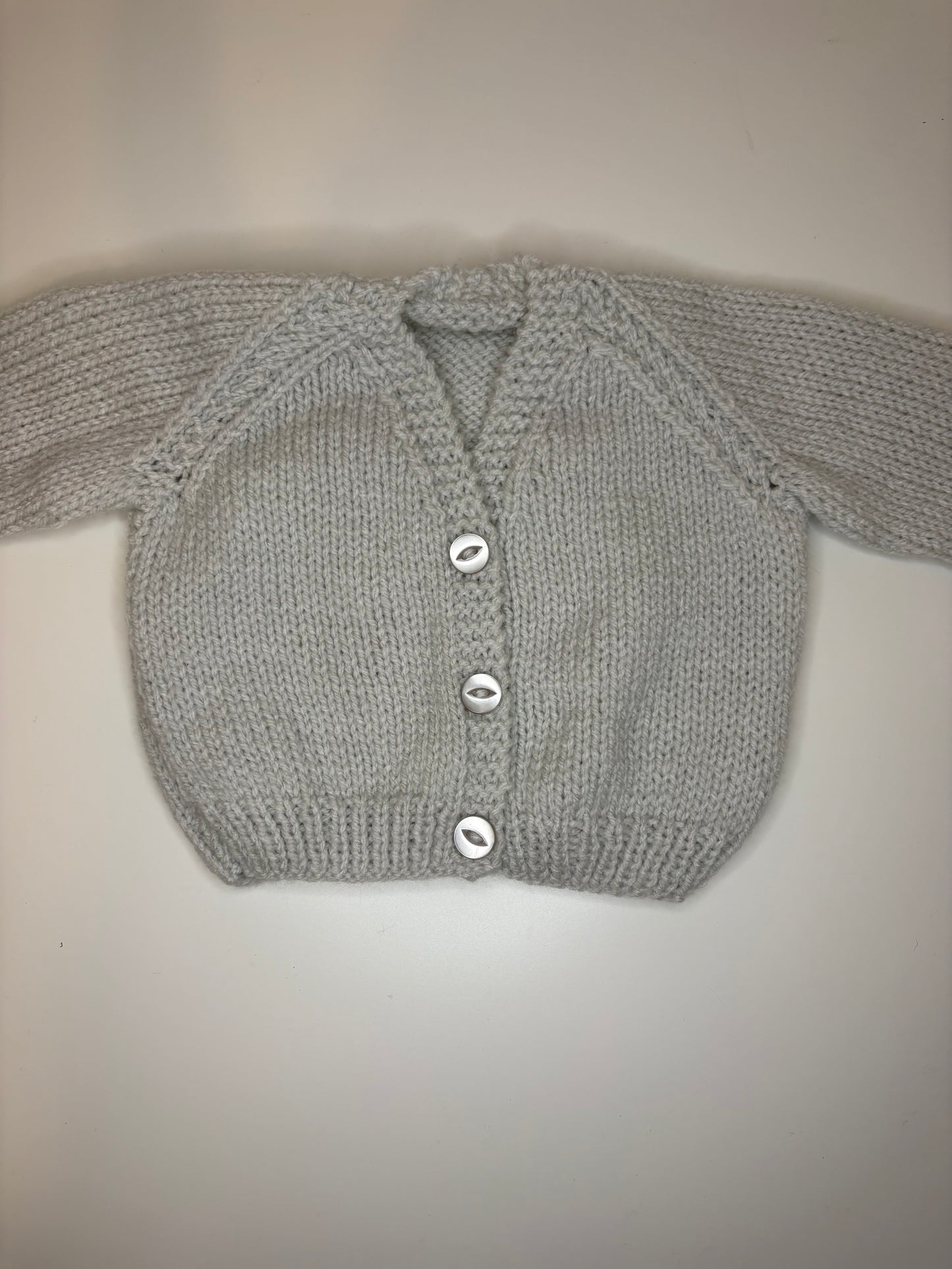 Newborn Personalised Hand Knitted Cardigan