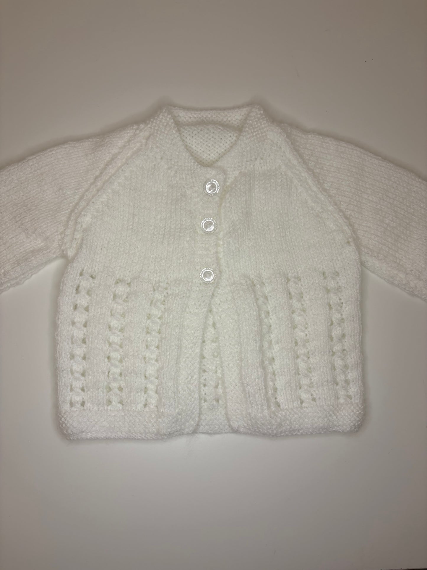 3- 6 Months Personalised Hand Knitted Cardigan