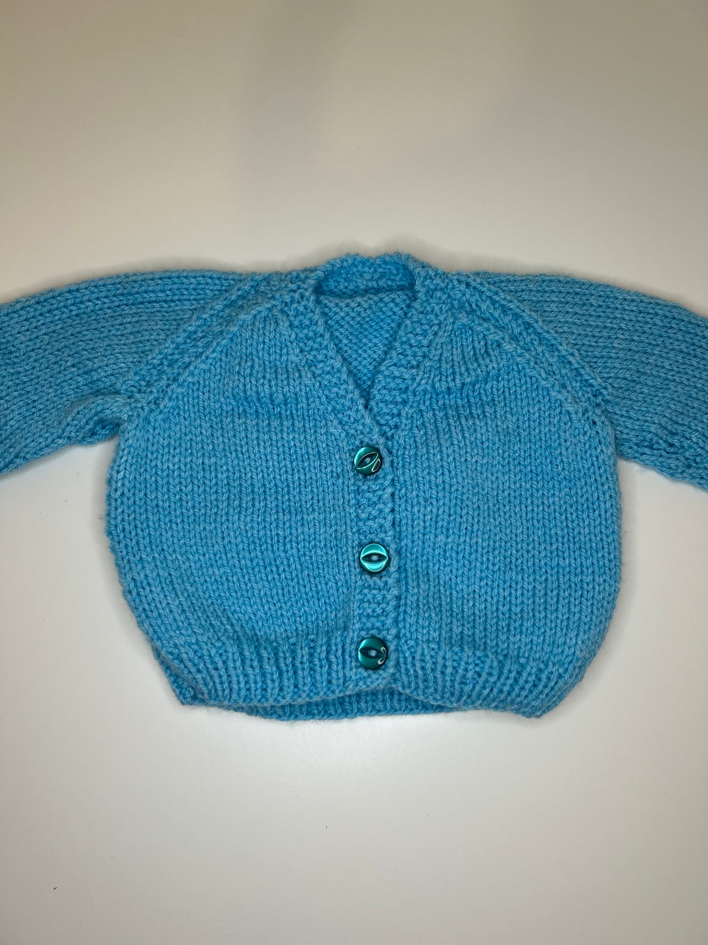 Newborn Personalised Hand Knitted Cardigan