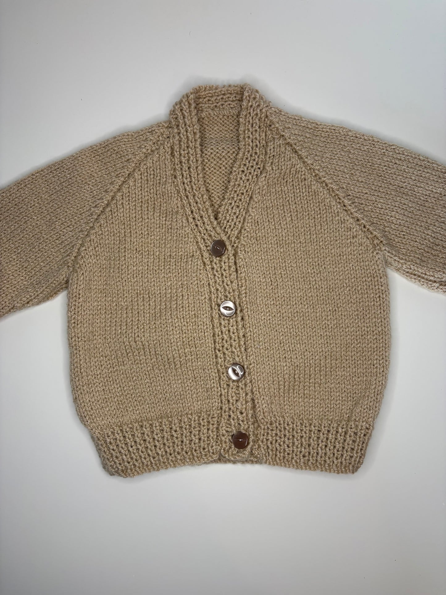 6-12 Months Personalised Hand Knitted Cardigan