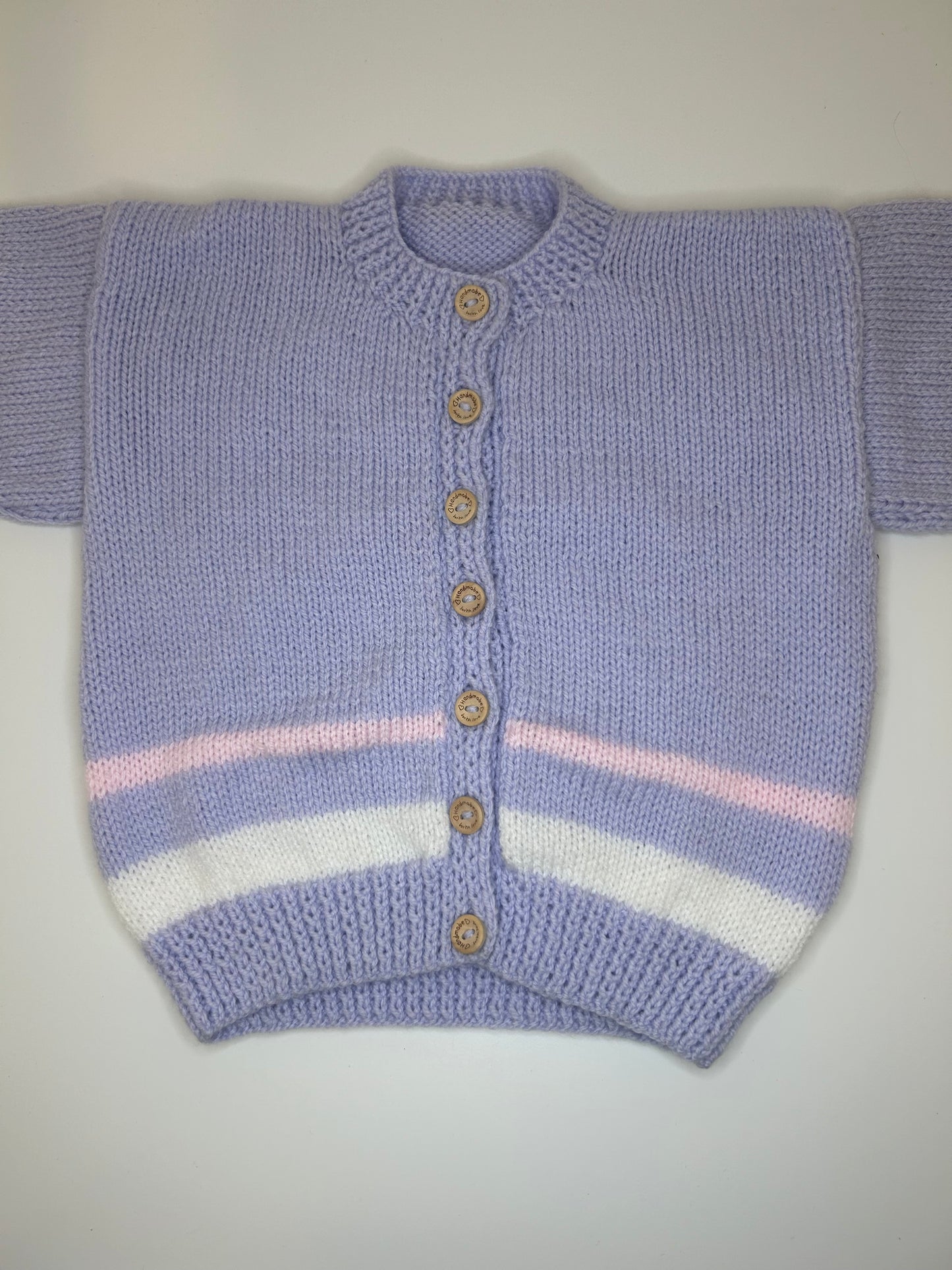 2-3 Years Personalised Hand Knitted Cardigan