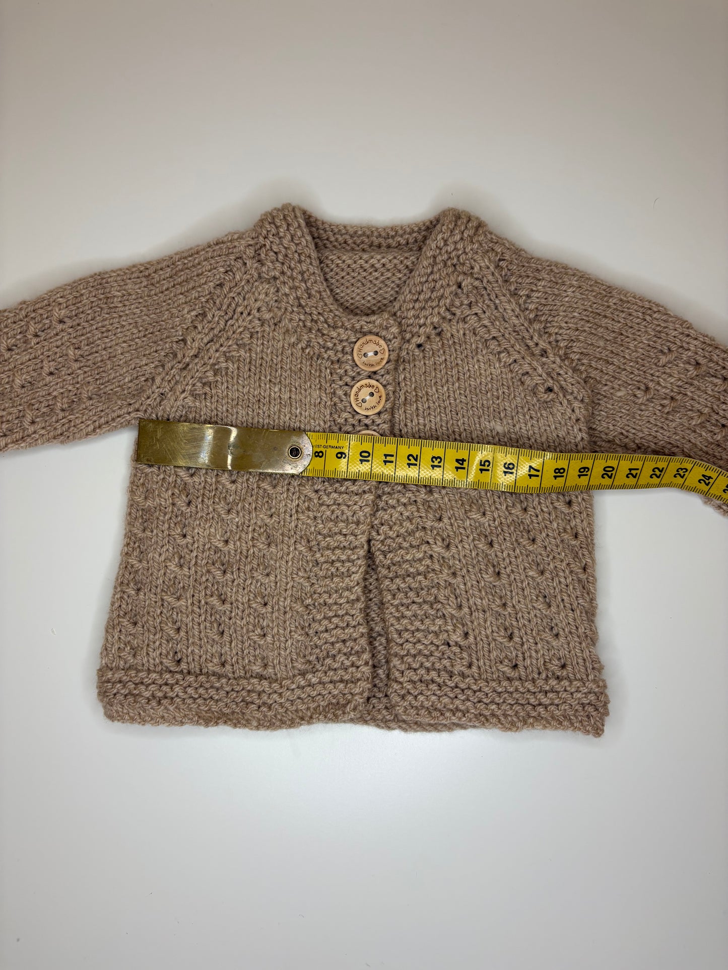 Premature Baby Personalised Hand Knitted Cardigan