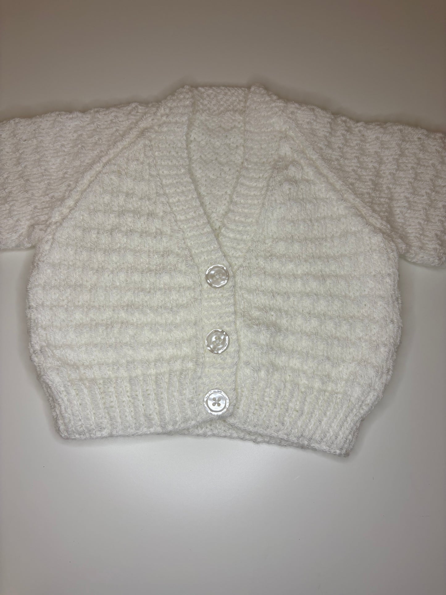 3- 6 Months Personalised Hand Knitted Cardigan