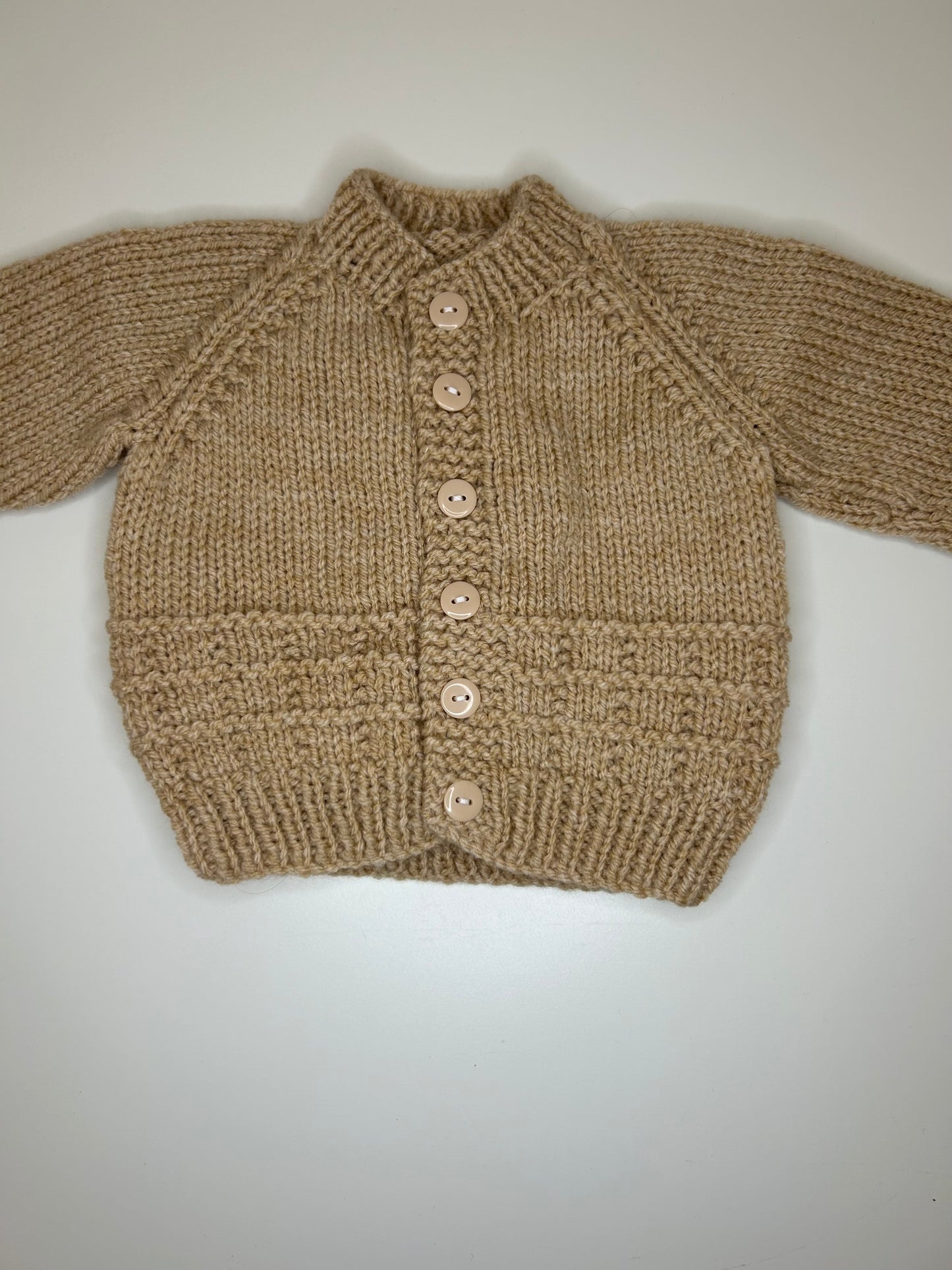 Newborn Personalised Hand Knitted Cardigan