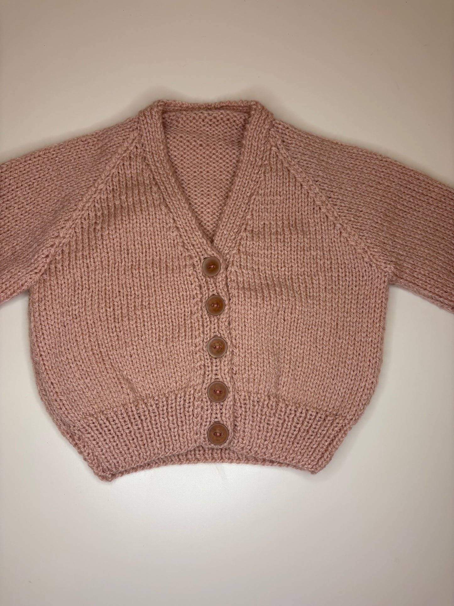 6-12 Months Personalised Hand Knitted Cardigan