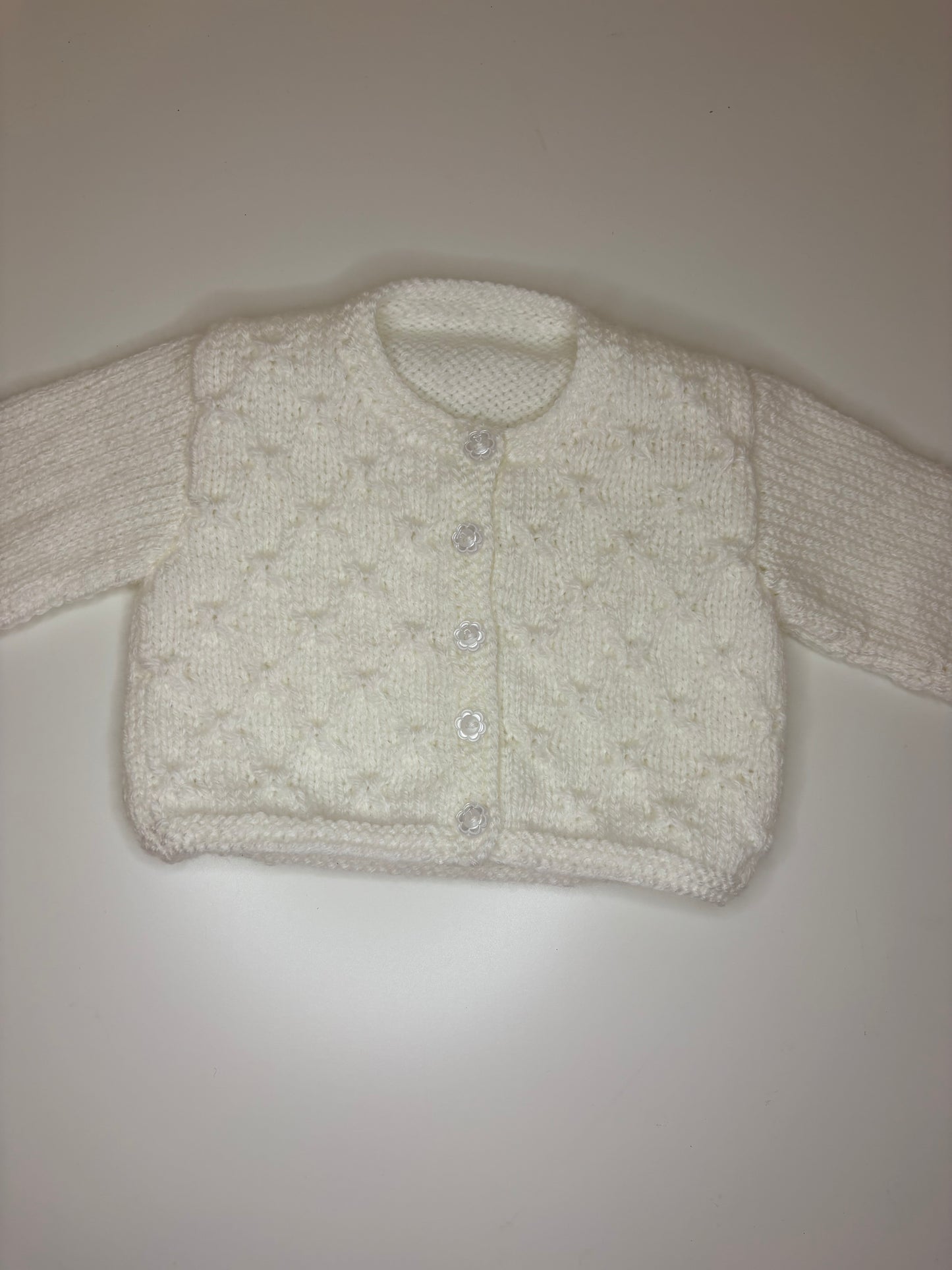 Newborn Personalised Hand Knitted Cardigan