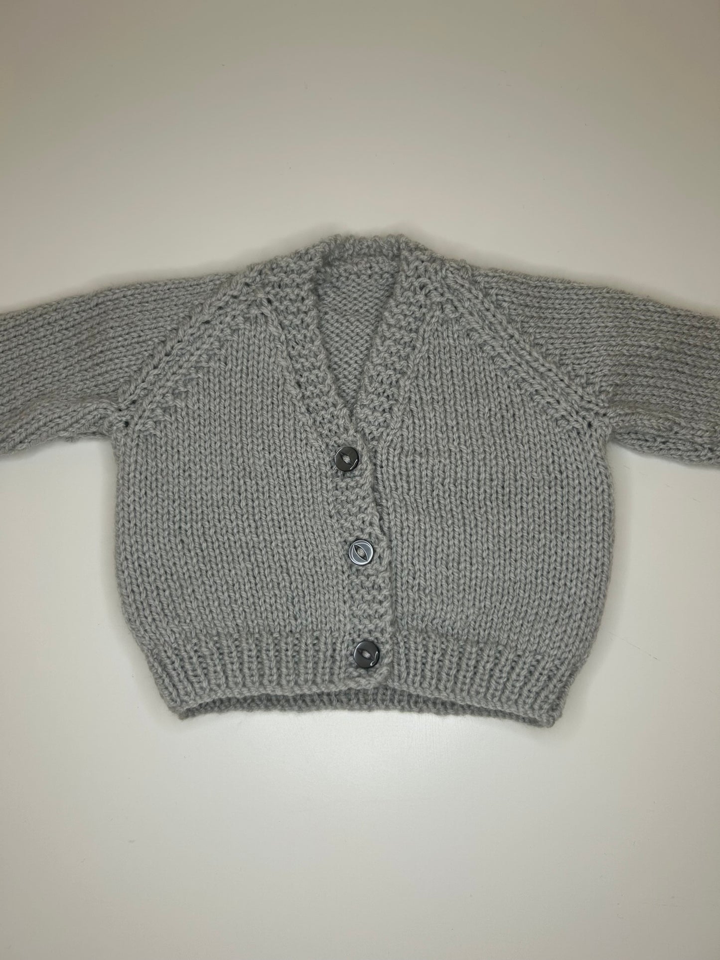 Newborn Personalised Hand Knitted Cardigan