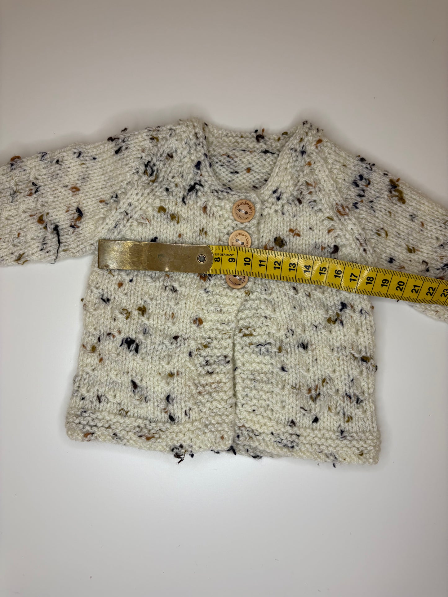Premature Baby Personalised Hand Knitted Cardigan