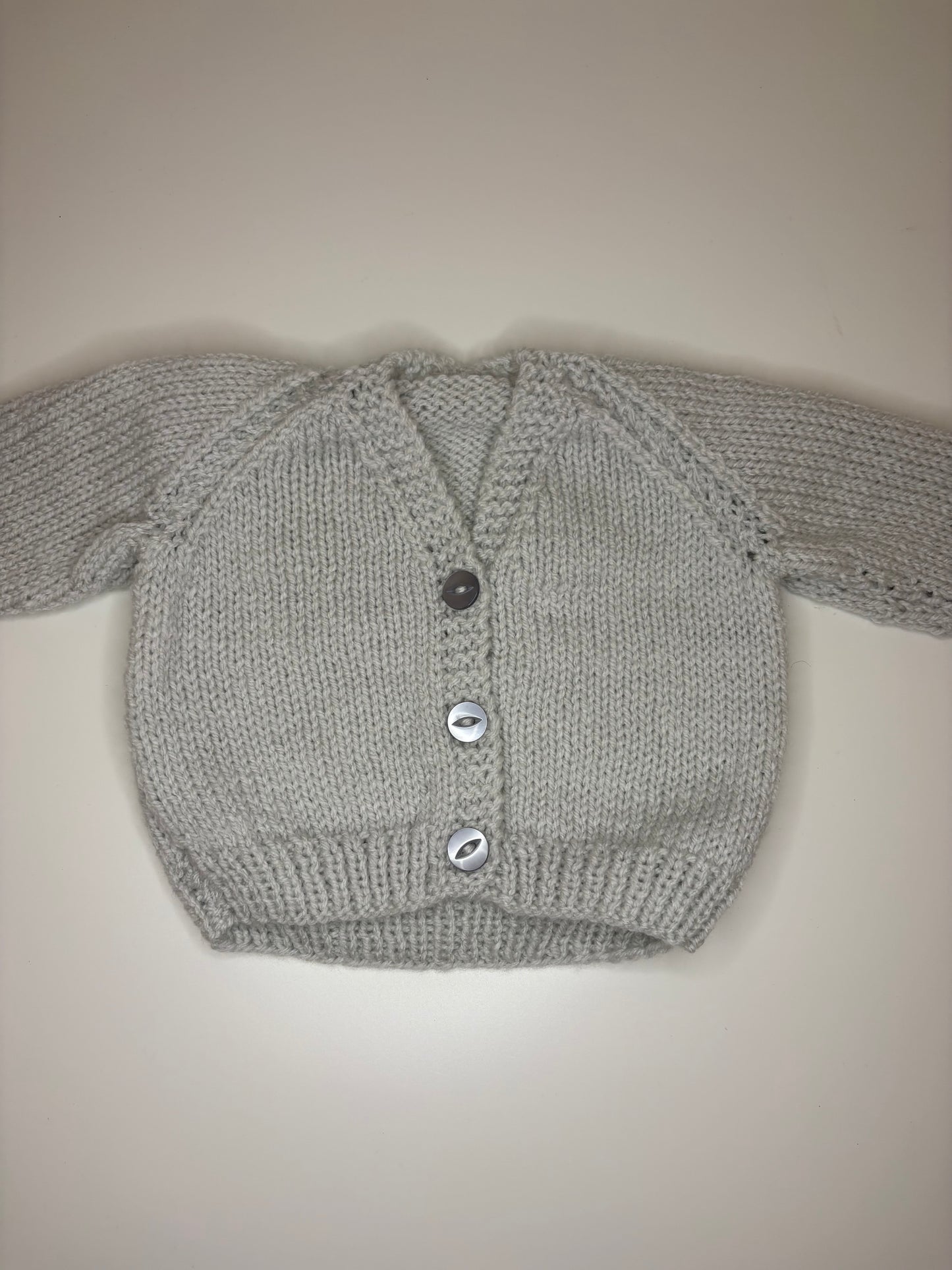 Newborn Personalised Hand Knitted Cardigan