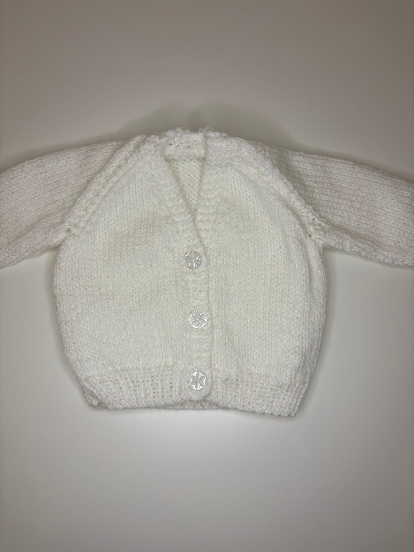 Newborn Personalised Hand Knitted Cardigan