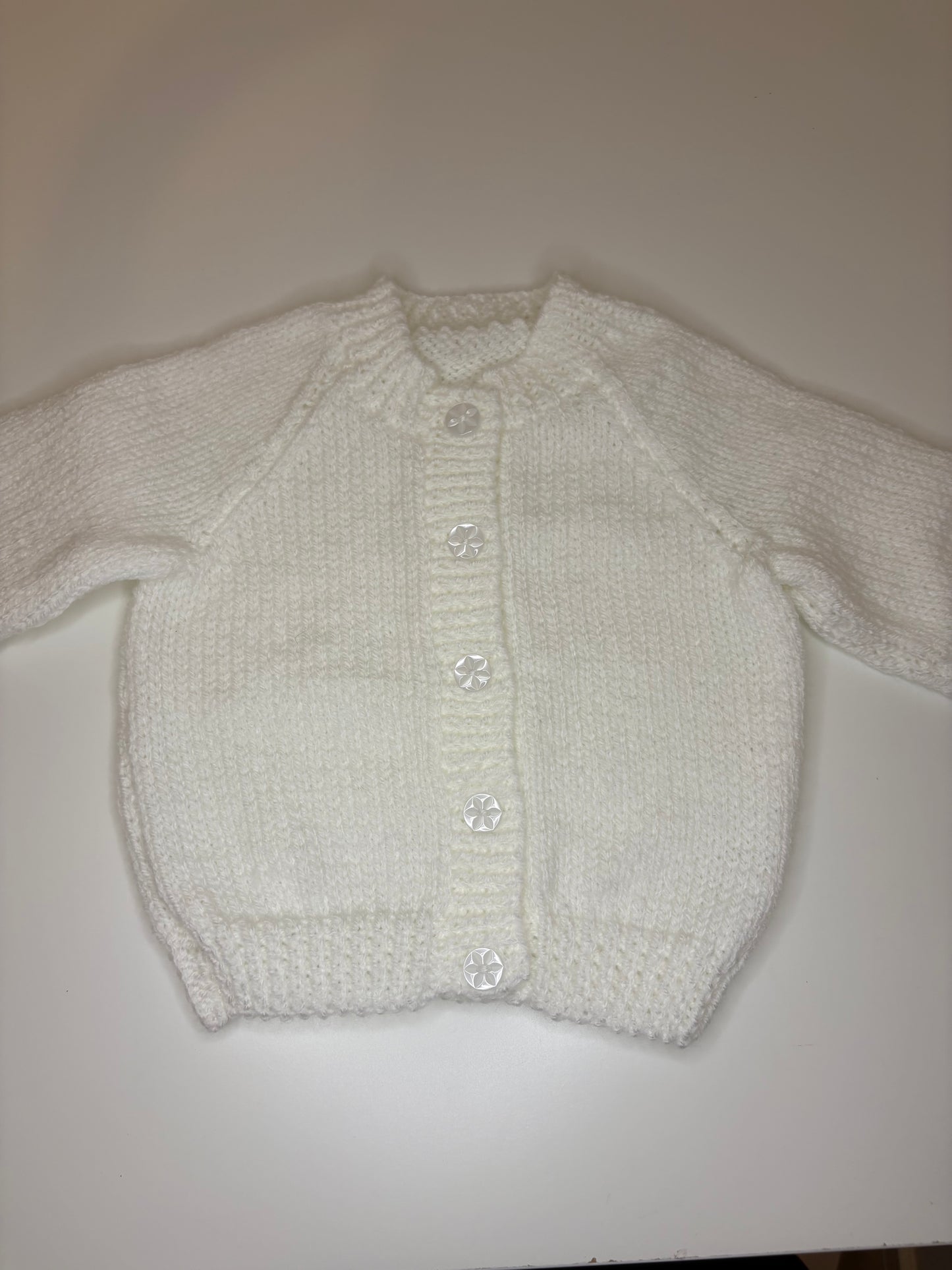 3- 6 Months Personalised Hand Knitted Cardigan