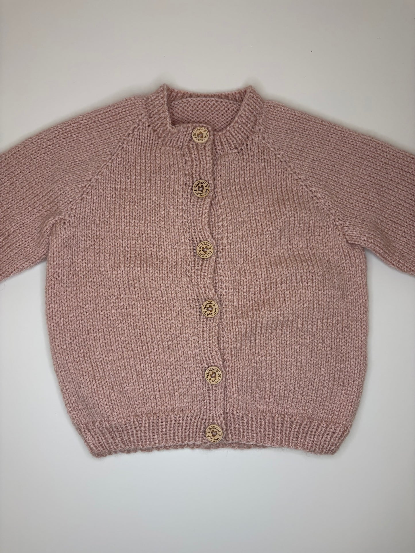 6-12 Months Personalised Hand Knitted Cardigan