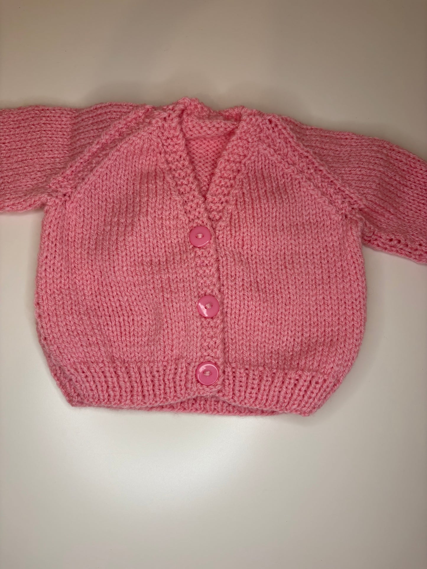Newborn Personalised Hand Knitted Cardigan