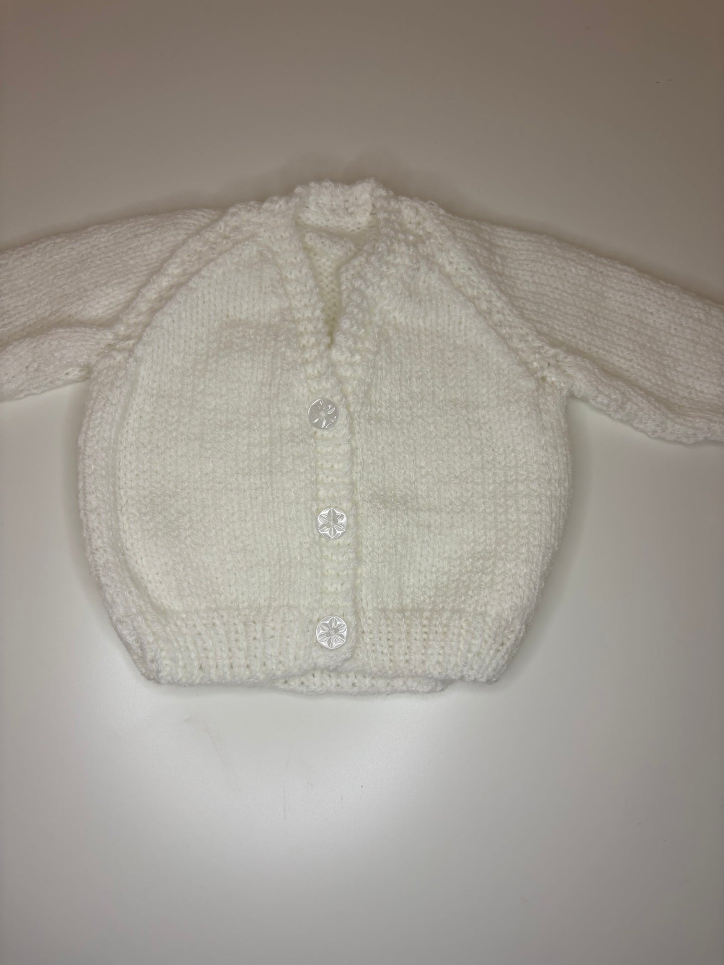 Newborn Personalised Hand Knitted Cardigan