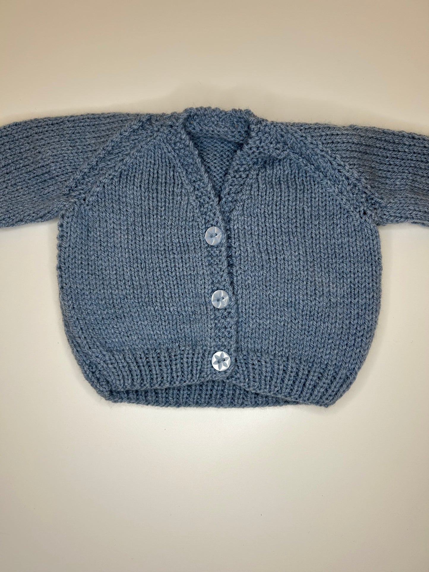 Newborn Personalised Hand Knitted Cardigan