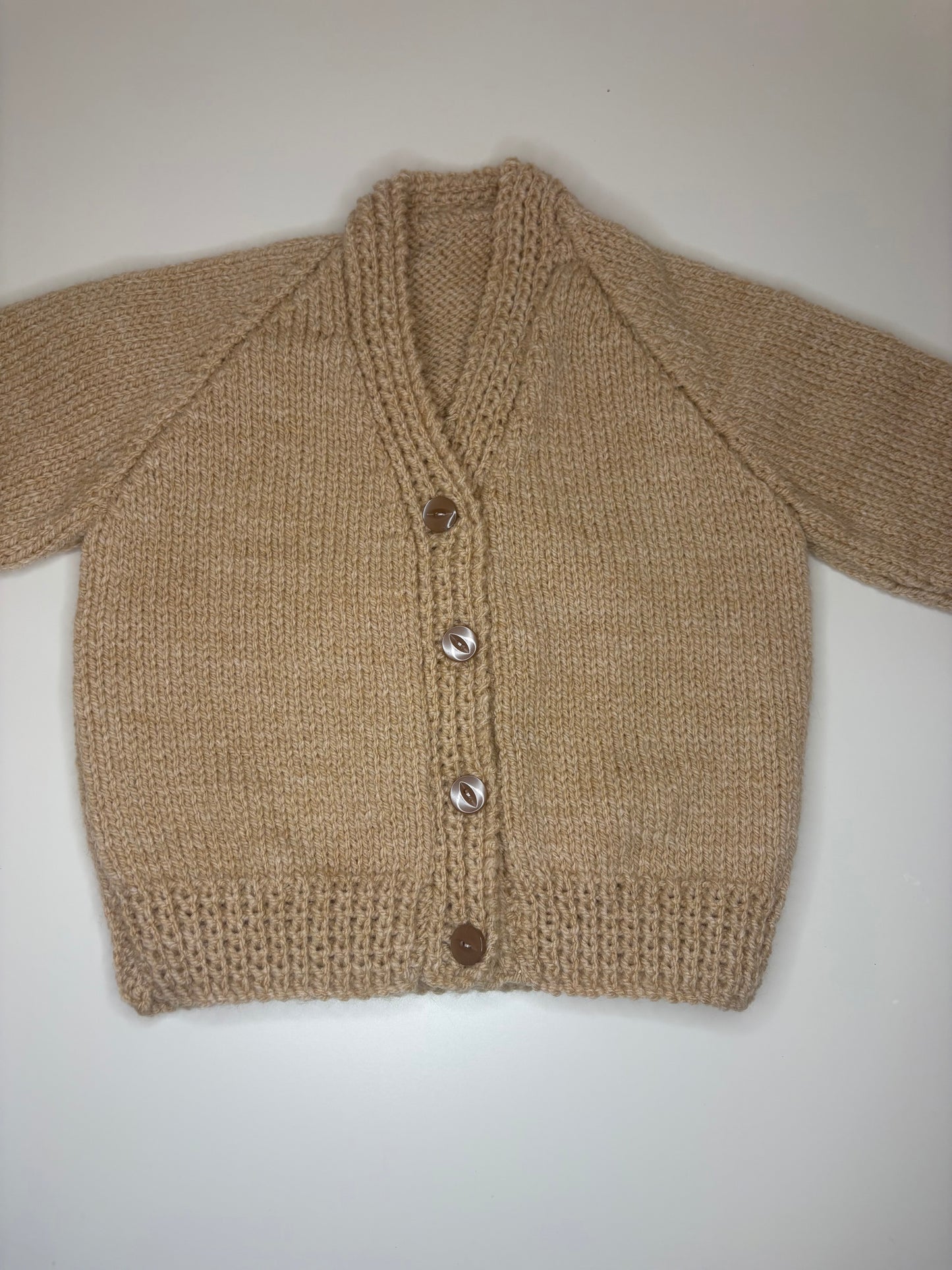 6-12 Months Personalised Hand Knitted Cardigan