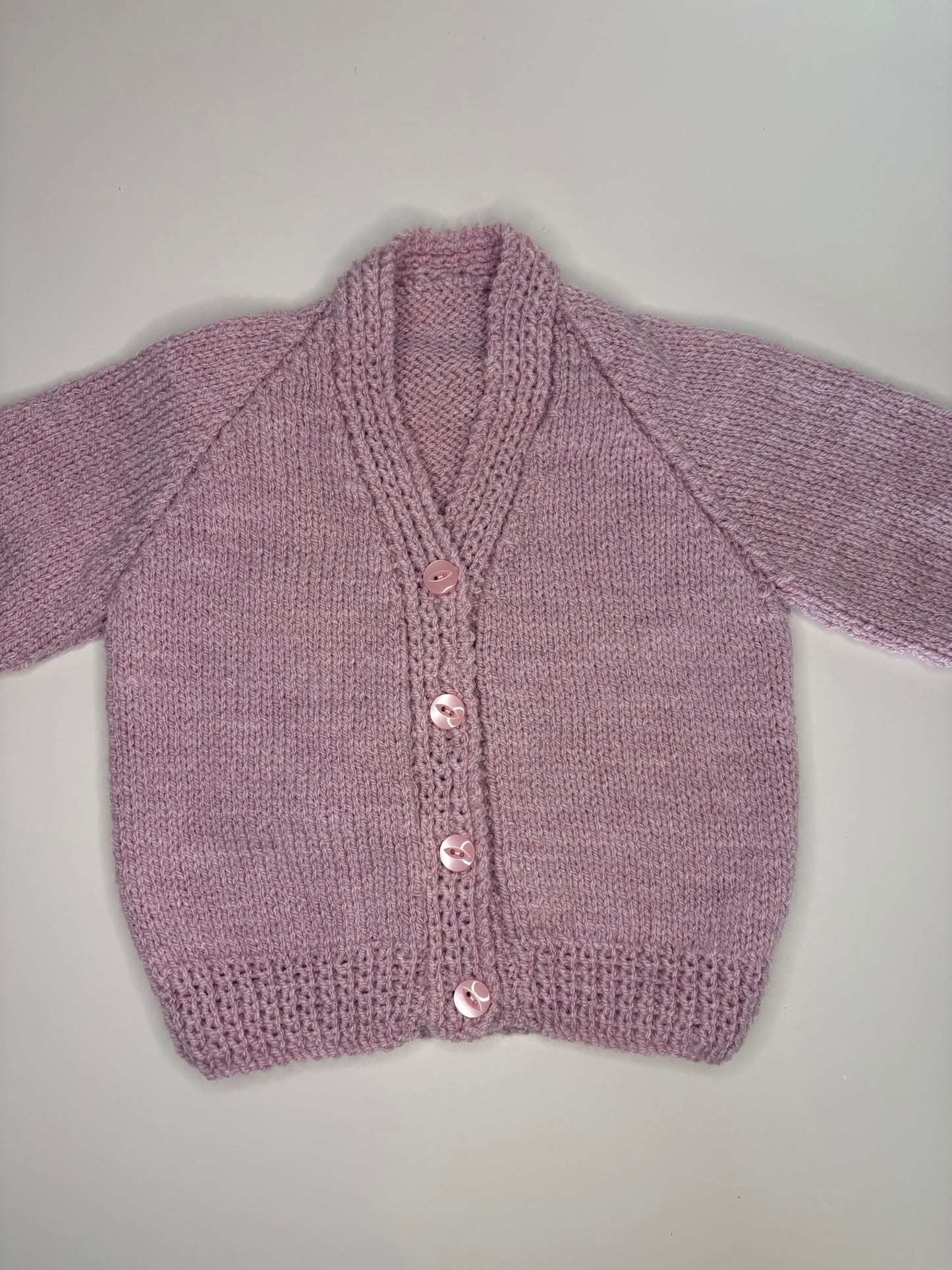6-12 Months Personalised Hand Knitted Cardigan