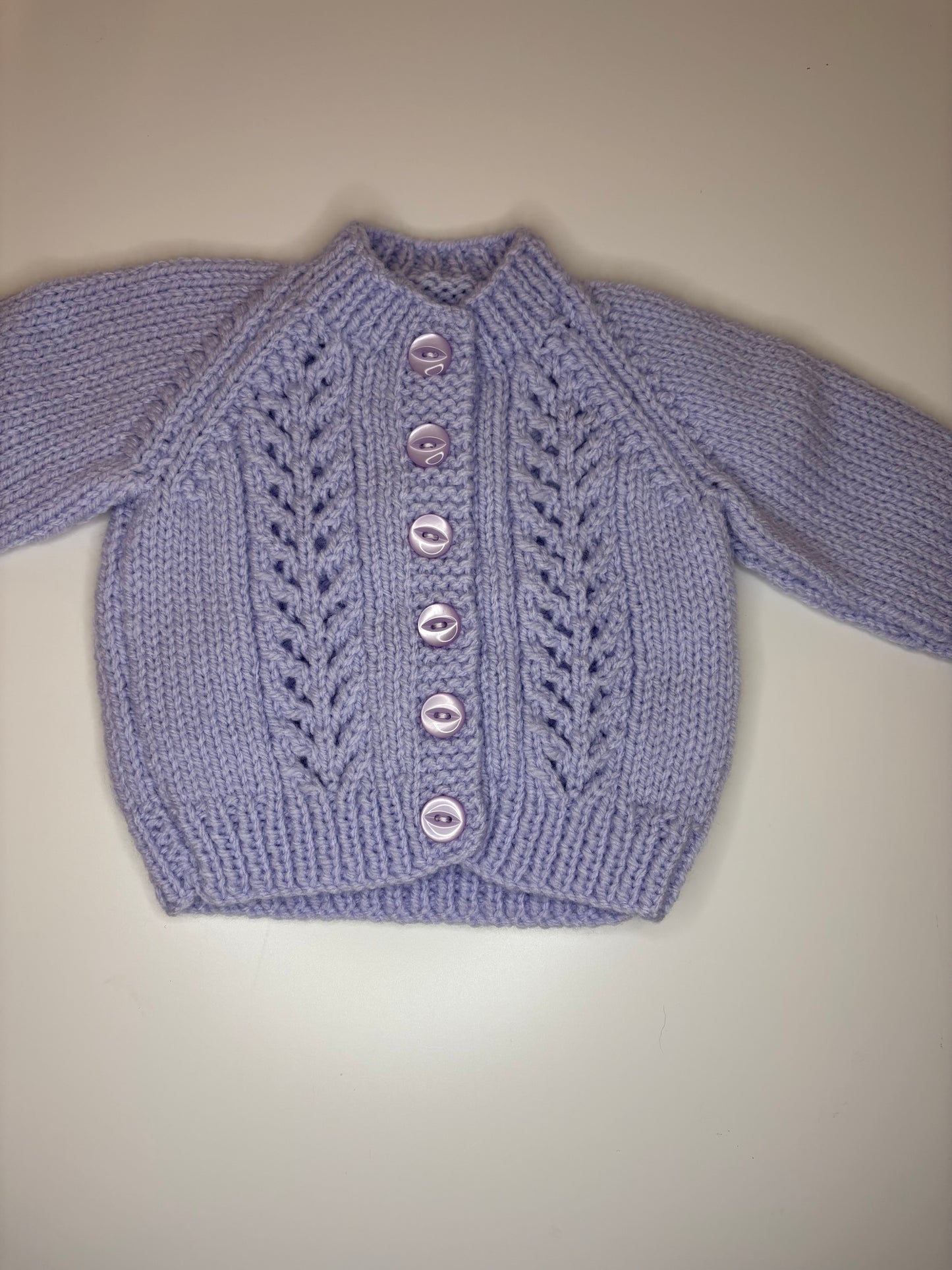 Newborn Personalised Hand Knitted Cardigan