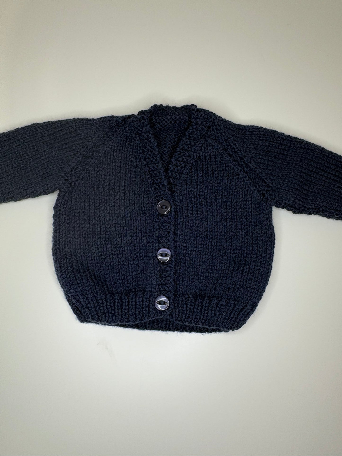 Newborn Personalised Hand Knitted Cardigan