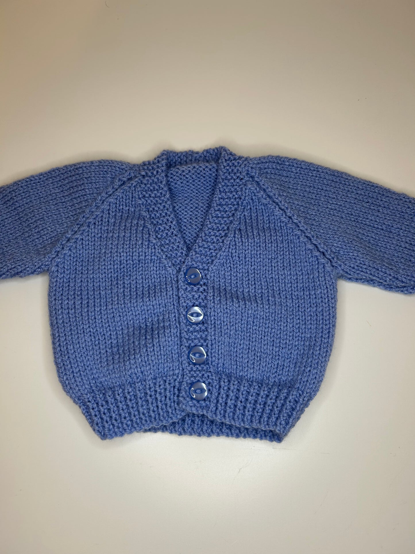 0-3 Months Personalised Hand Knitted Cardigan