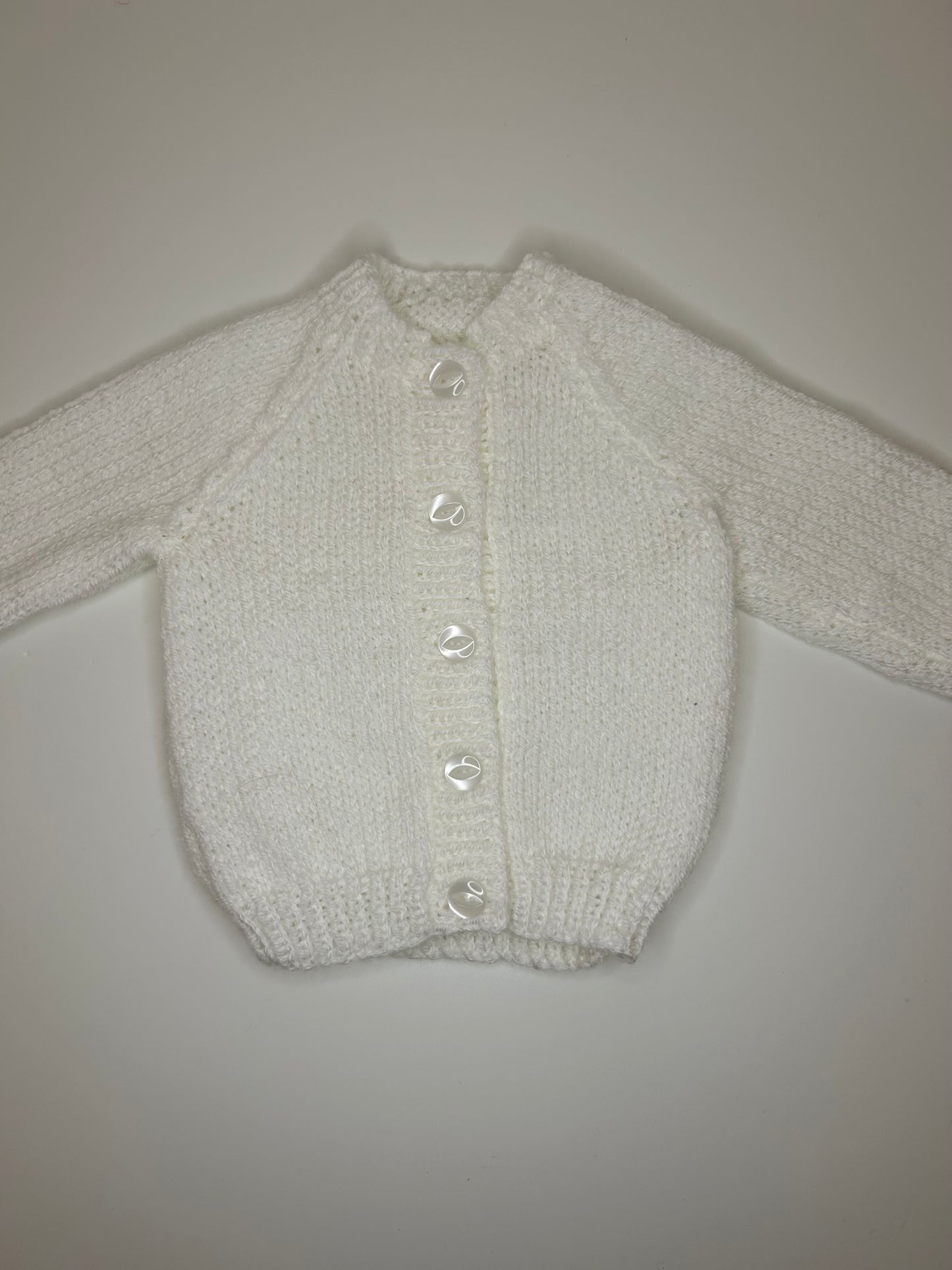 Newborn Personalised Hand Knitted Cardigan