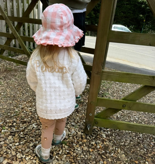 2-3 Years Personalised Hand Knitted Cardigan