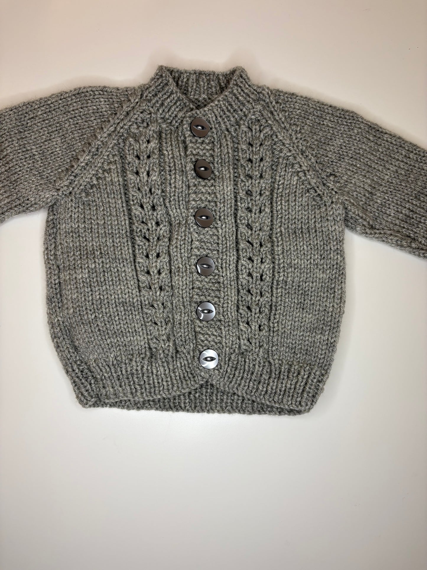 0-3 Months Personalised Hand Knitted Cardigan