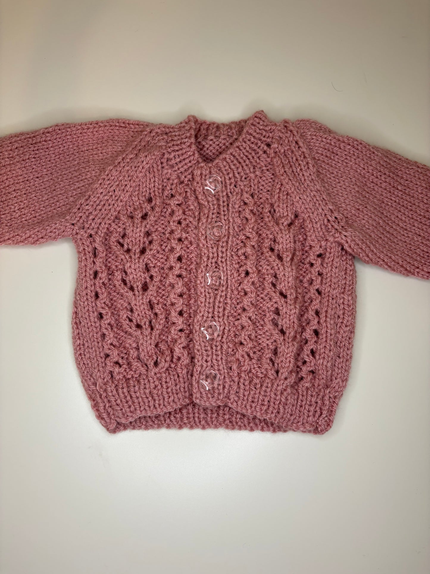 Newborn Personalised Hand Knitted Cardigan