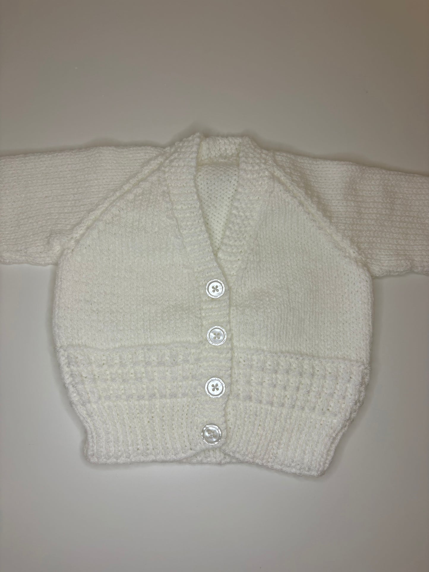 3- 6 Months Personalised Hand Knitted Cardigan
