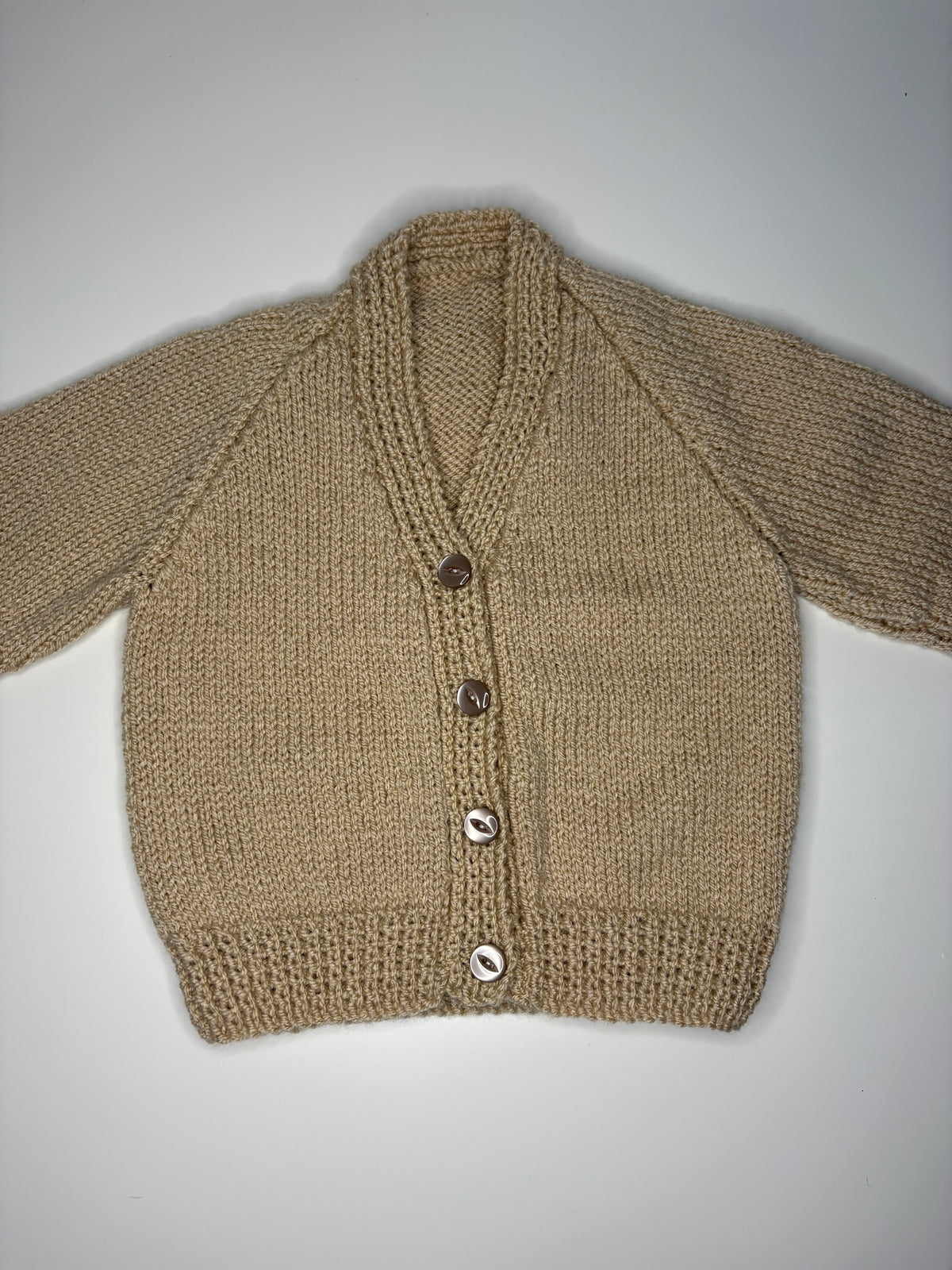 6-12 Months Personalised Hand Knitted Cardigan