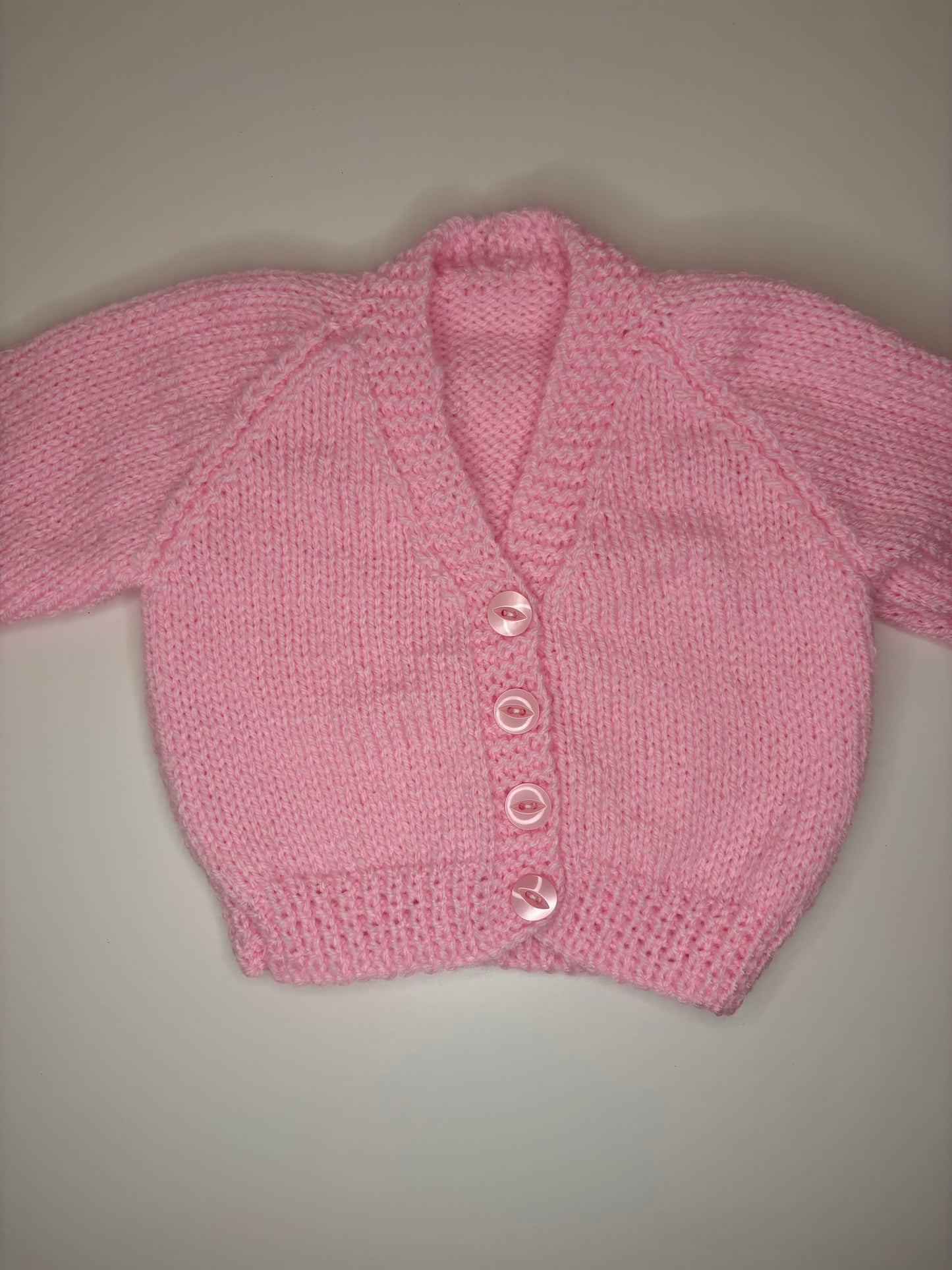 0-3 Months Personalised Hand Knitted Cardigan