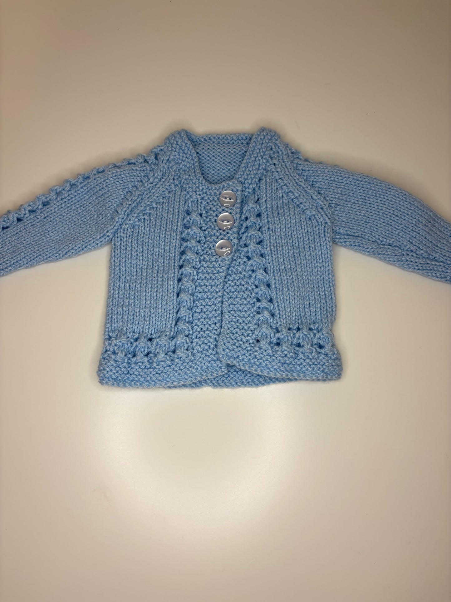 Premature Baby Personalised Hand Knitted Cardigan