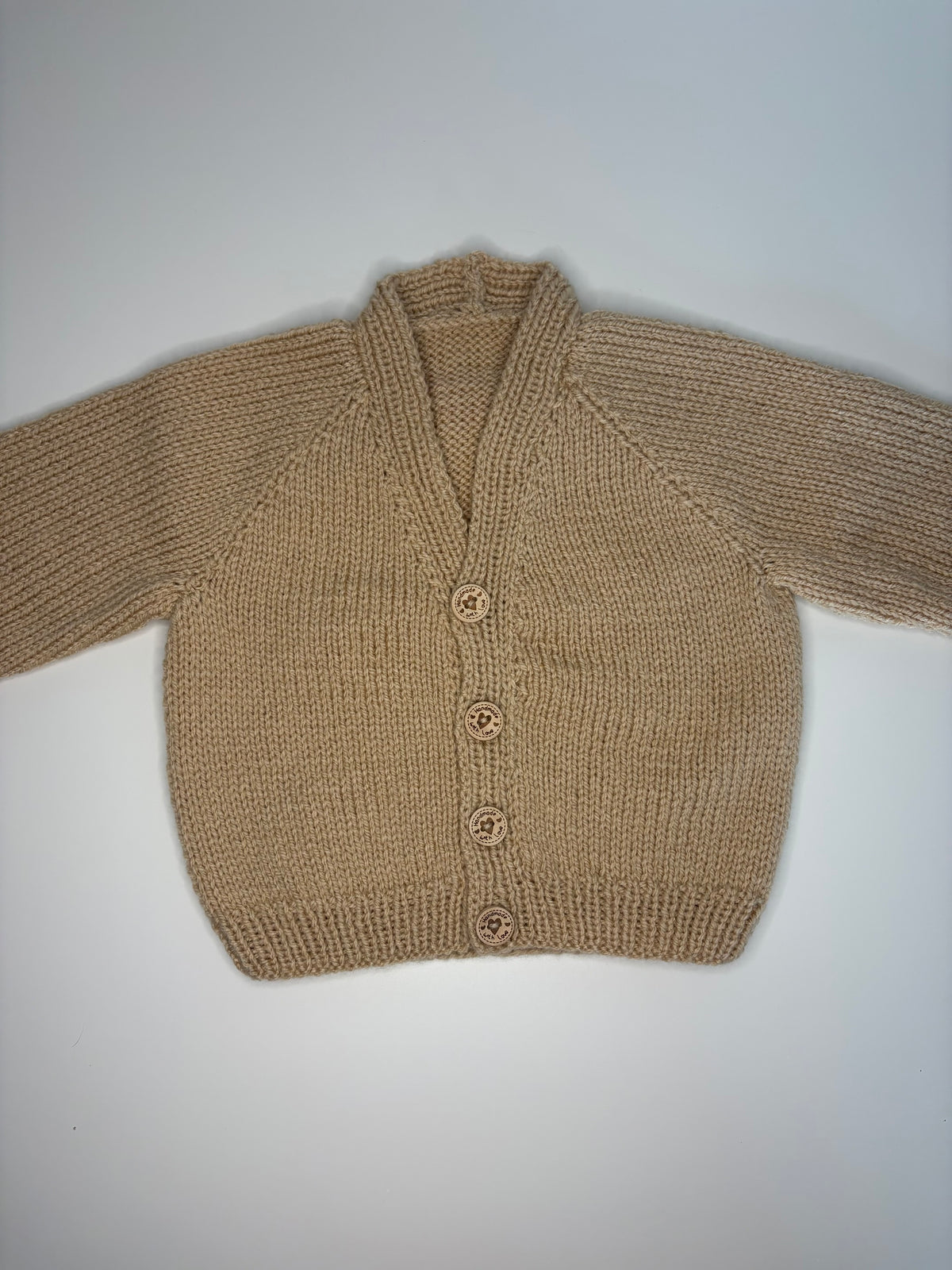 3- 6 Months Personalised Hand Knitted Cardigan