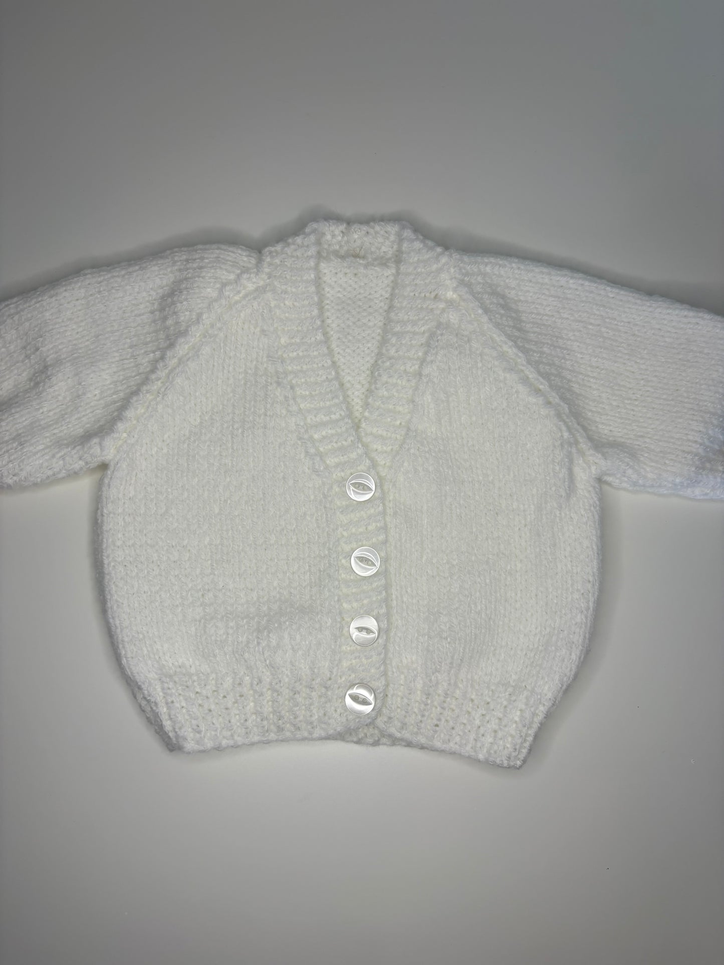 0-3 Months Personalised Hand Knitted Cardigan