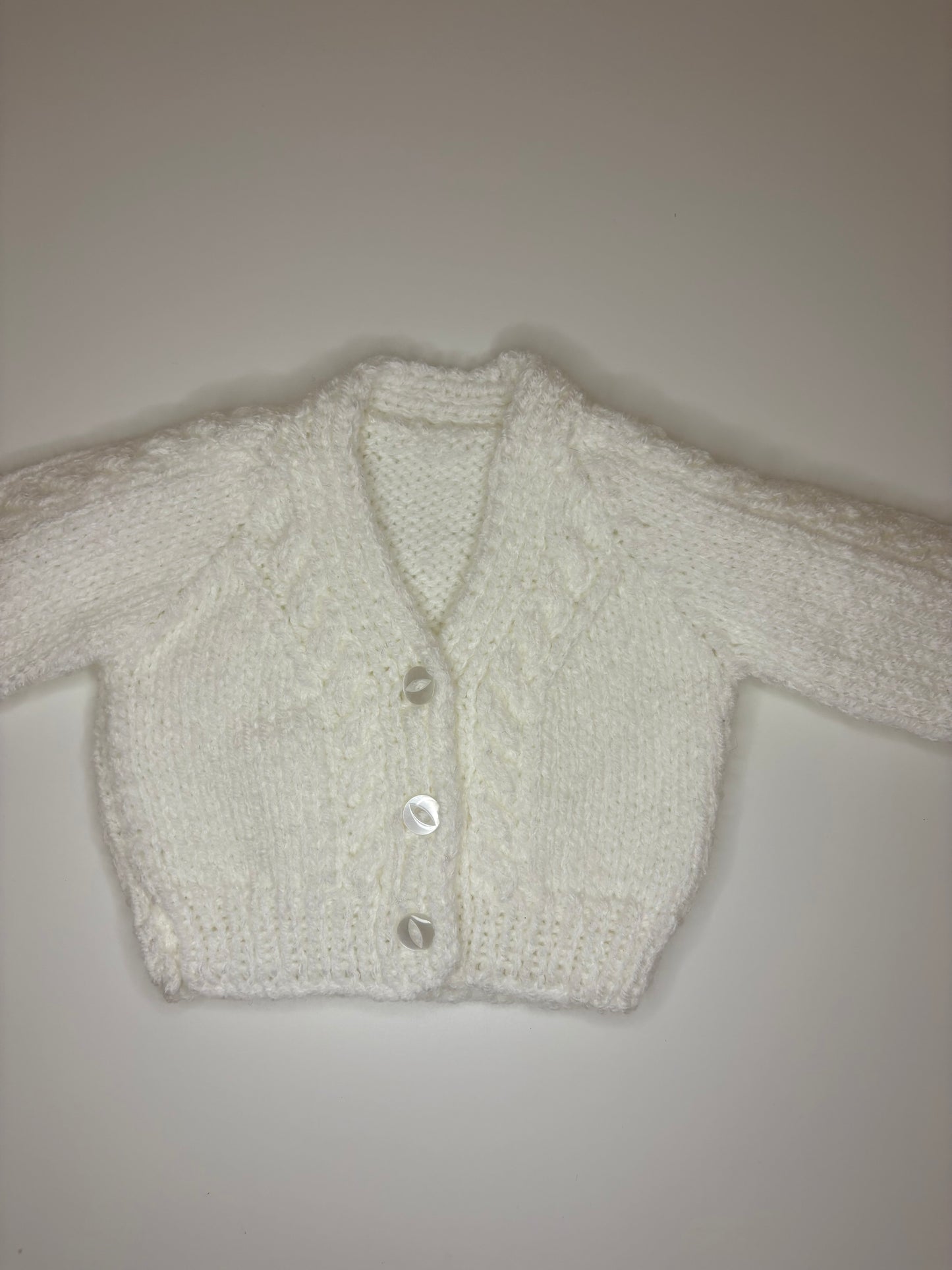 Premature Baby Personalised Hand Knitted Cardigan
