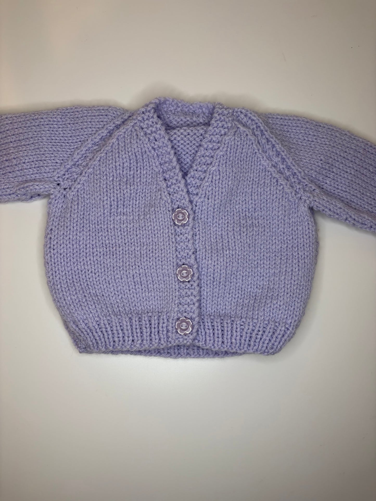 Newborn Personalised Hand Knitted Cardigan