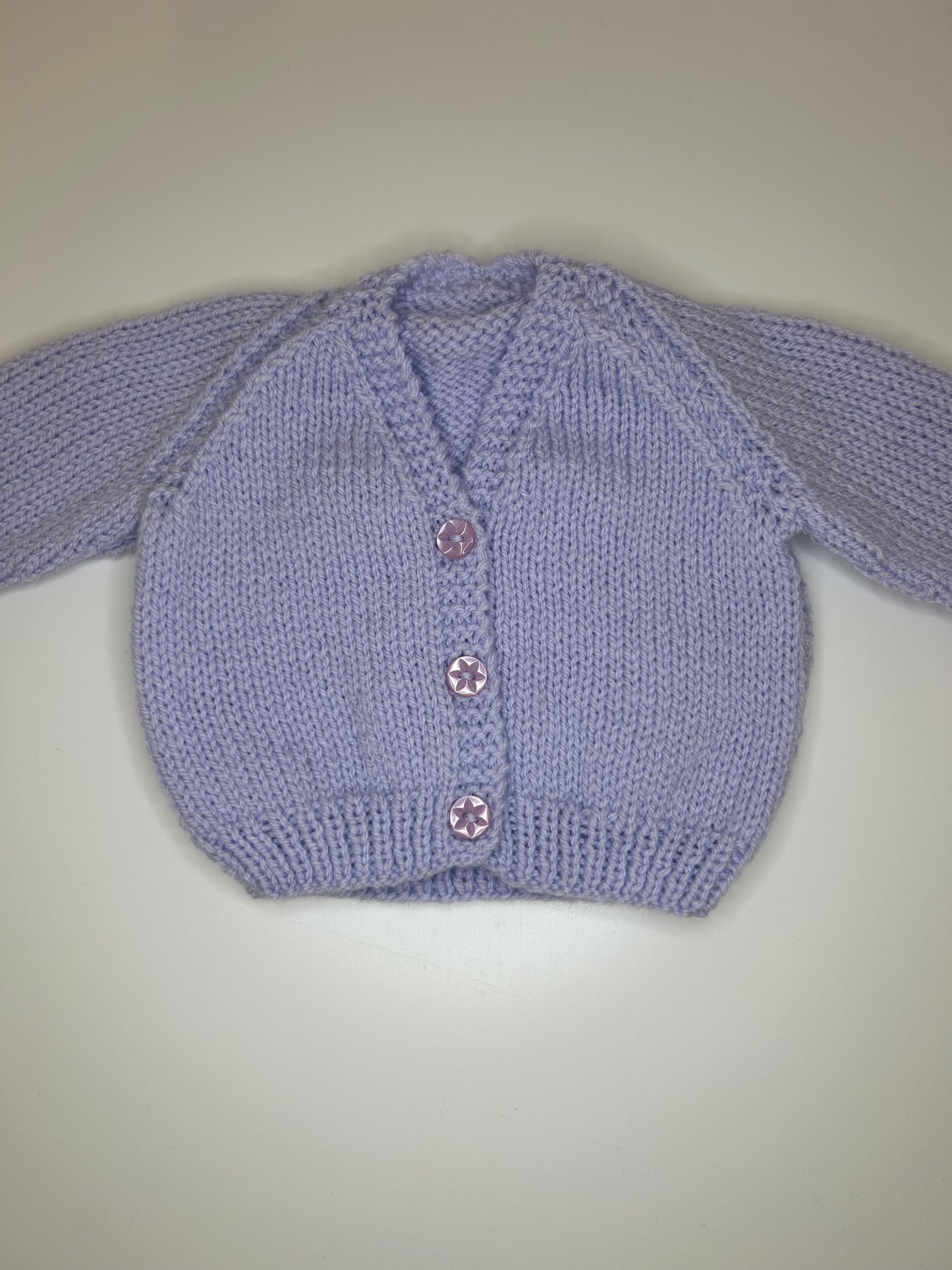 Newborn Personalised Hand Knitted Cardigan