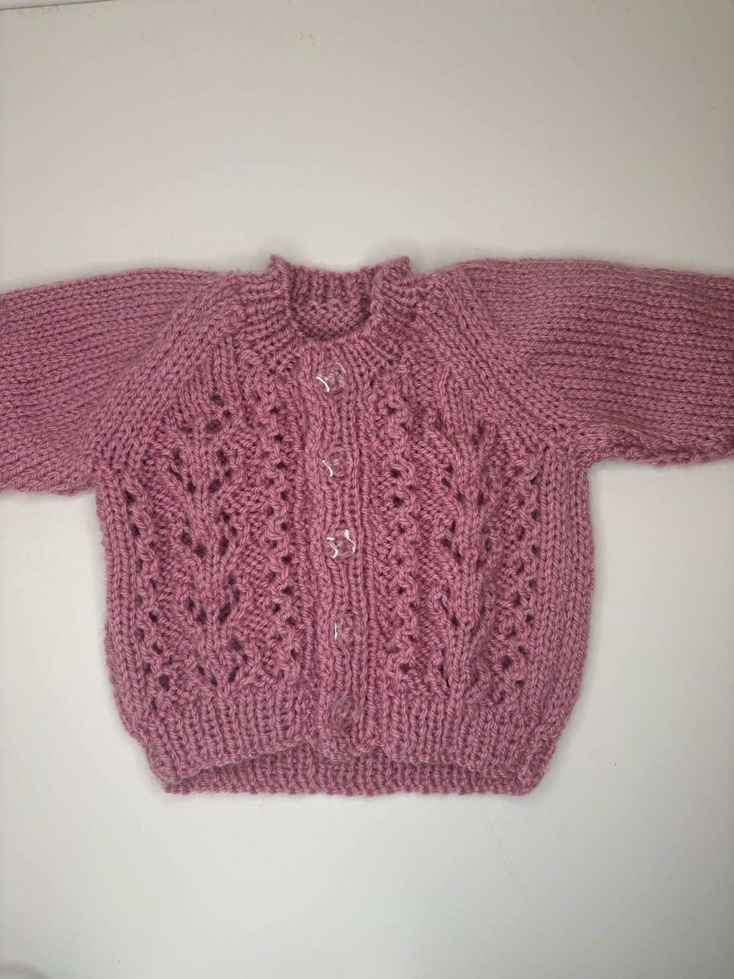 Newborn Personalised Hand Knitted Cardigan
