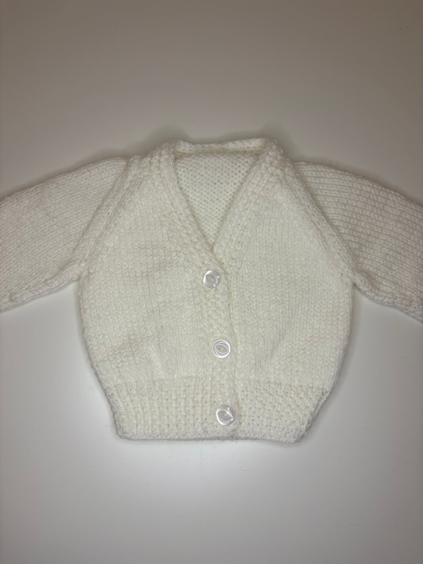 Newborn Personalised Hand Knitted Cardigan