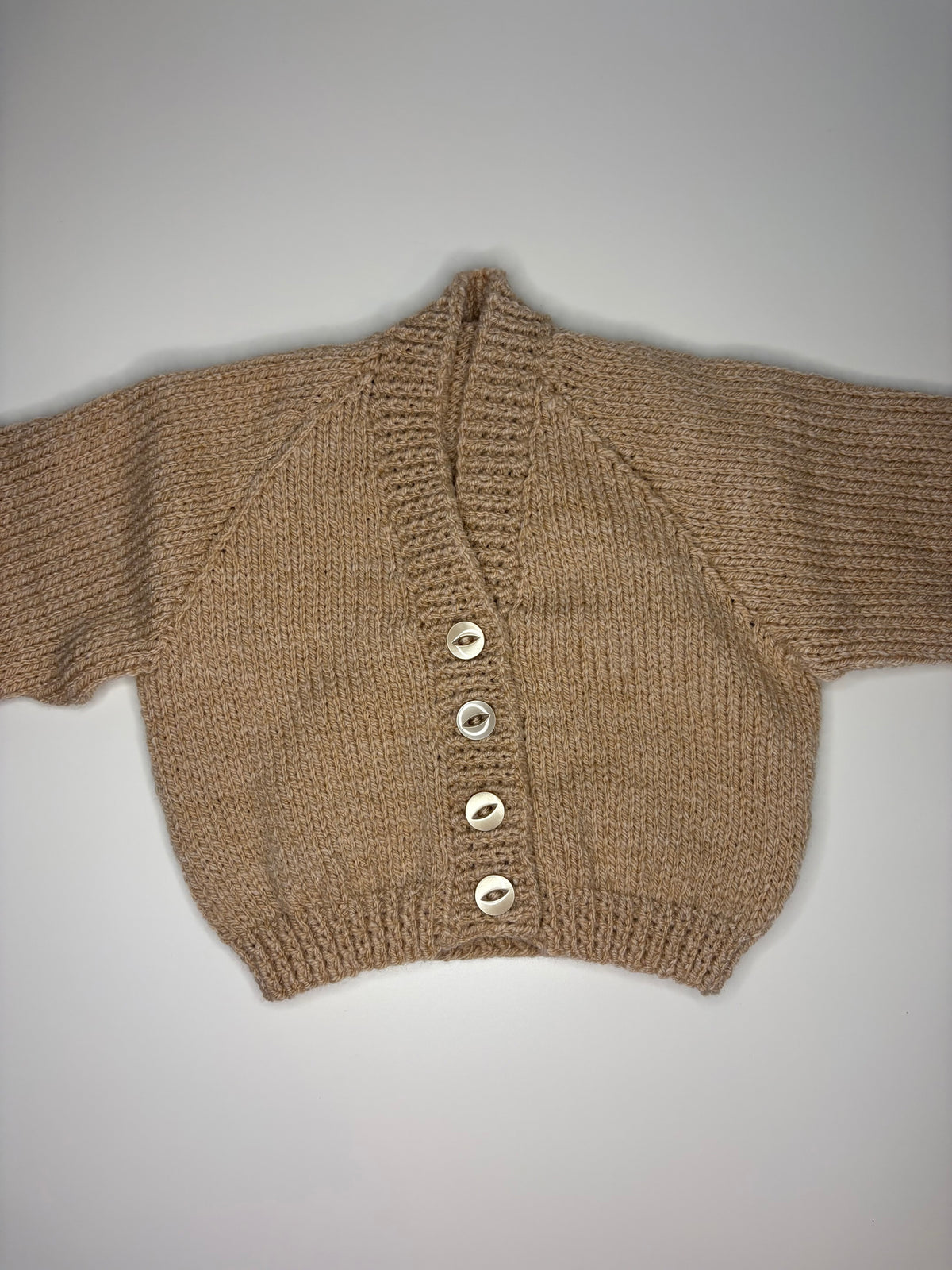 3- 6 Months Personalised Hand Knitted Cardigan
