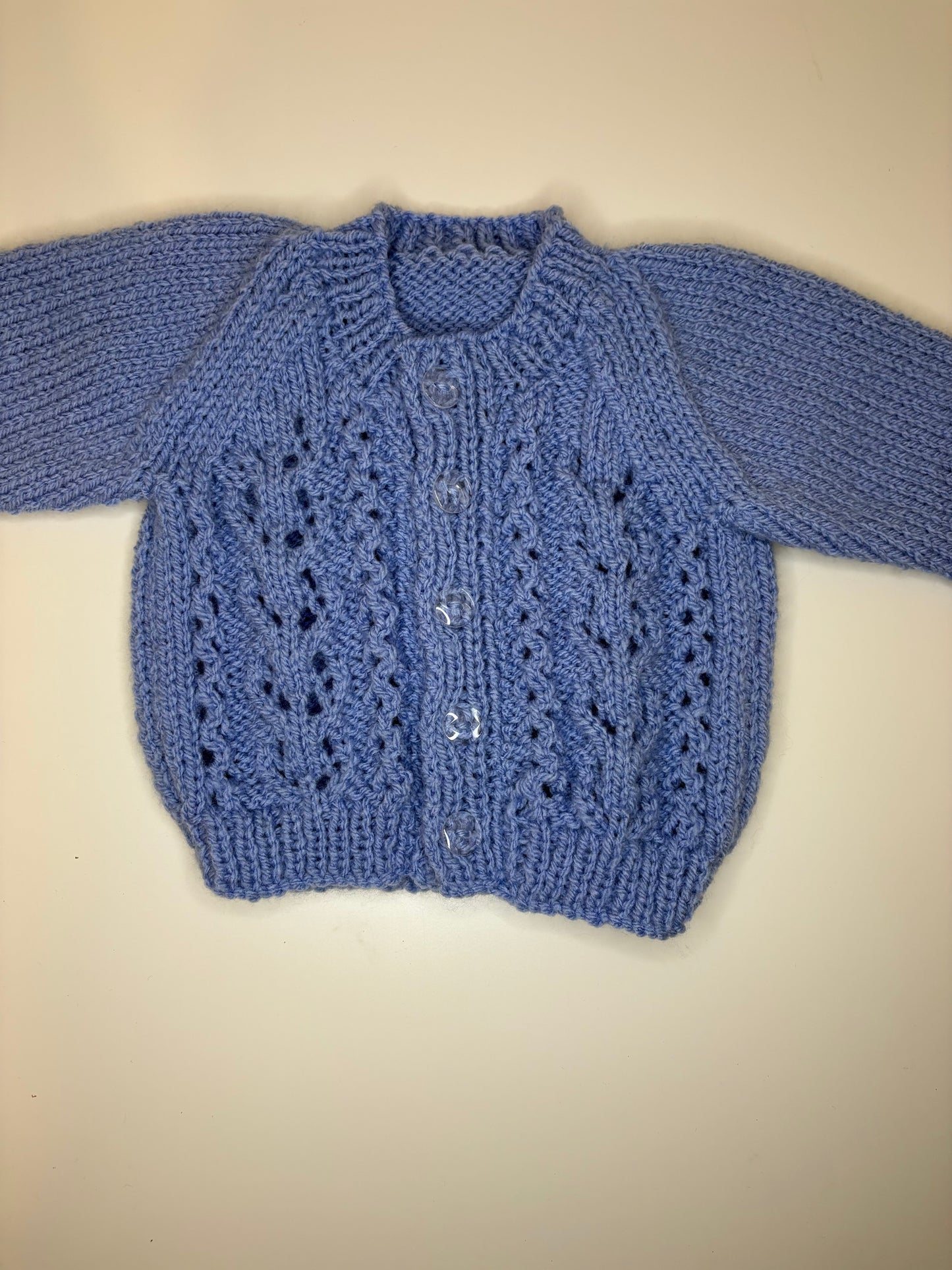 Newborn Personalised Hand Knitted Cardigan