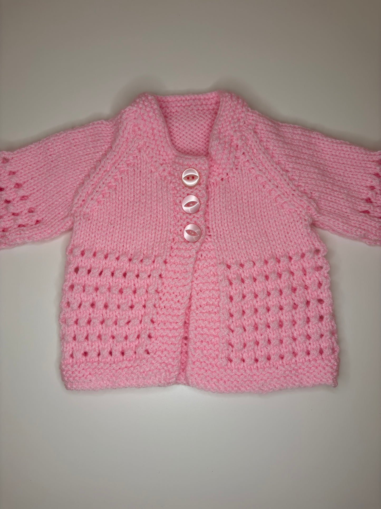 Premature Baby Personalised Hand Knitted Cardigan