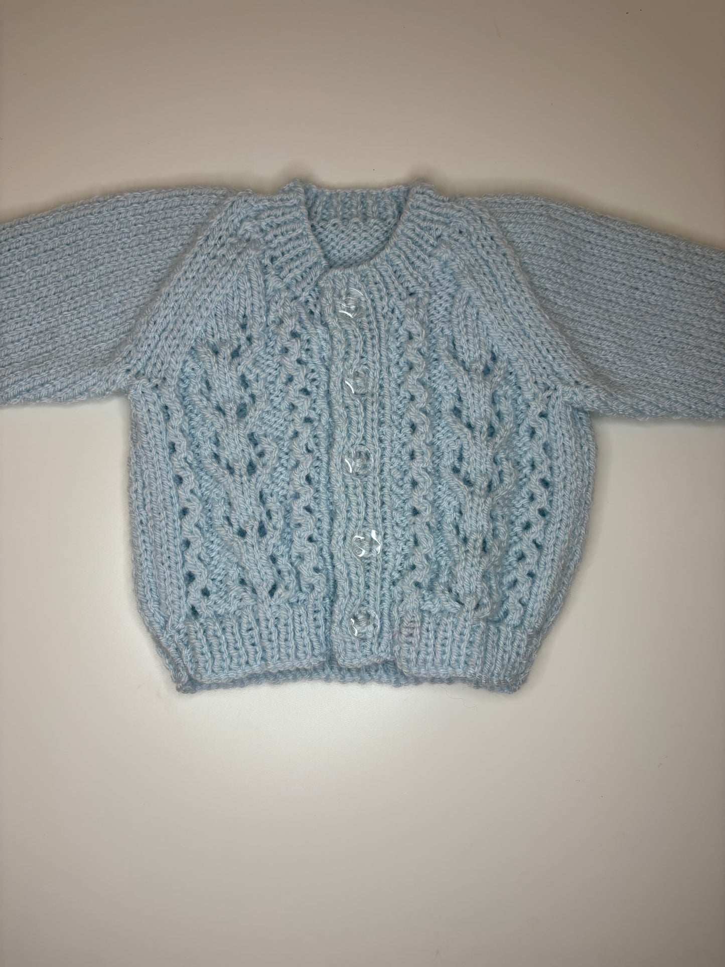 Newborn Personalised Hand Knitted Cardigan