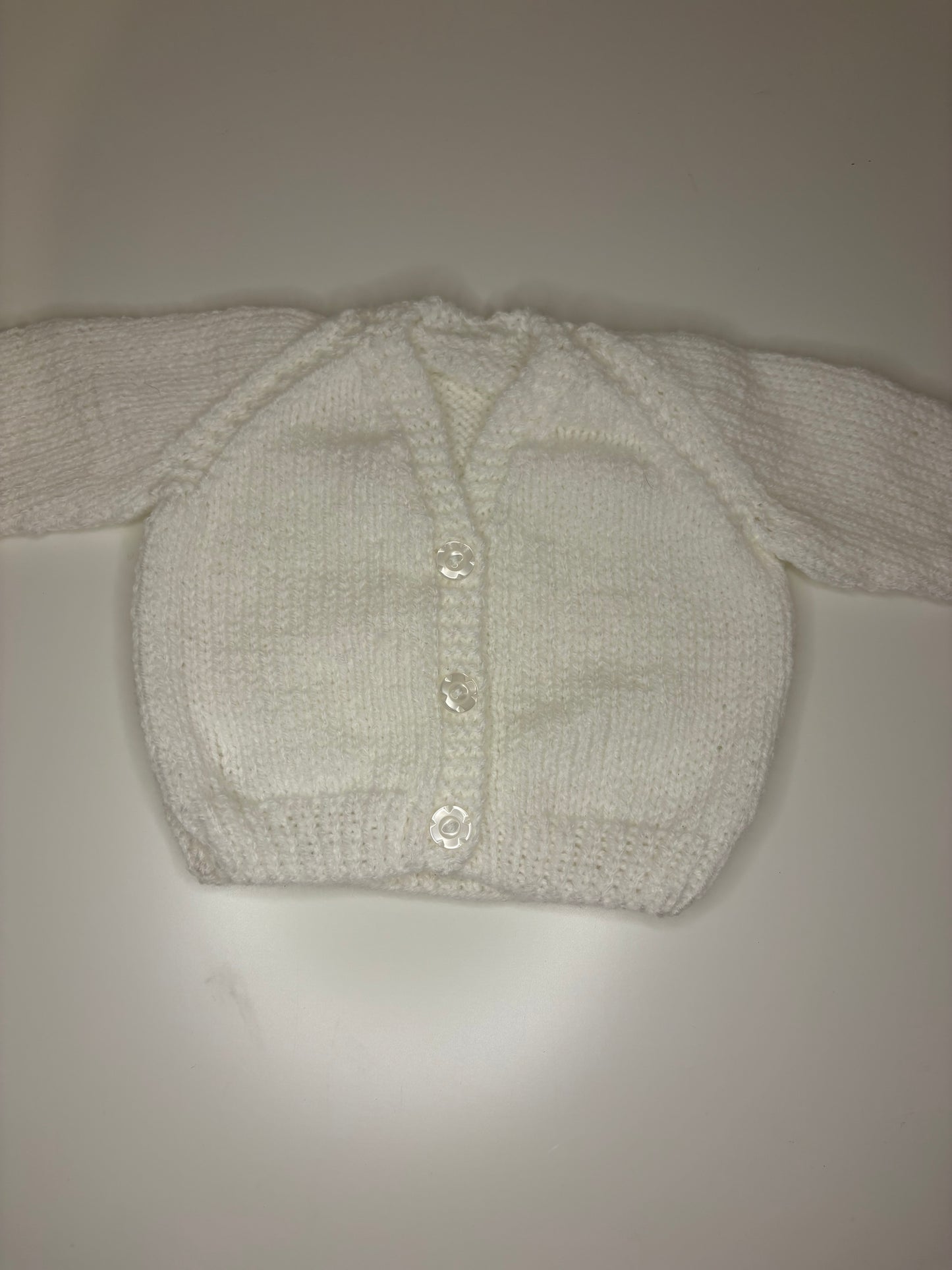 Newborn Personalised Hand Knitted Cardigan