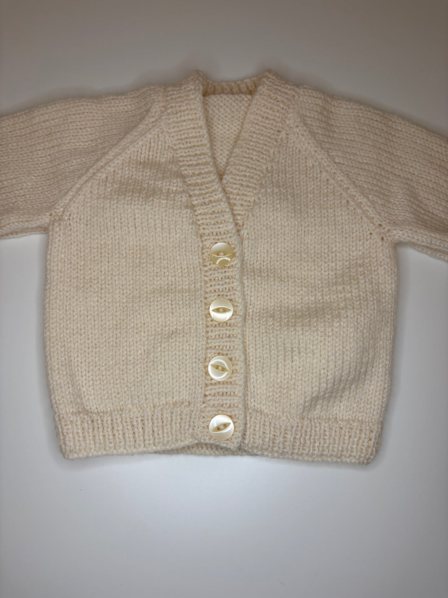 3- 6 Months Personalised Hand Knitted Cardigan