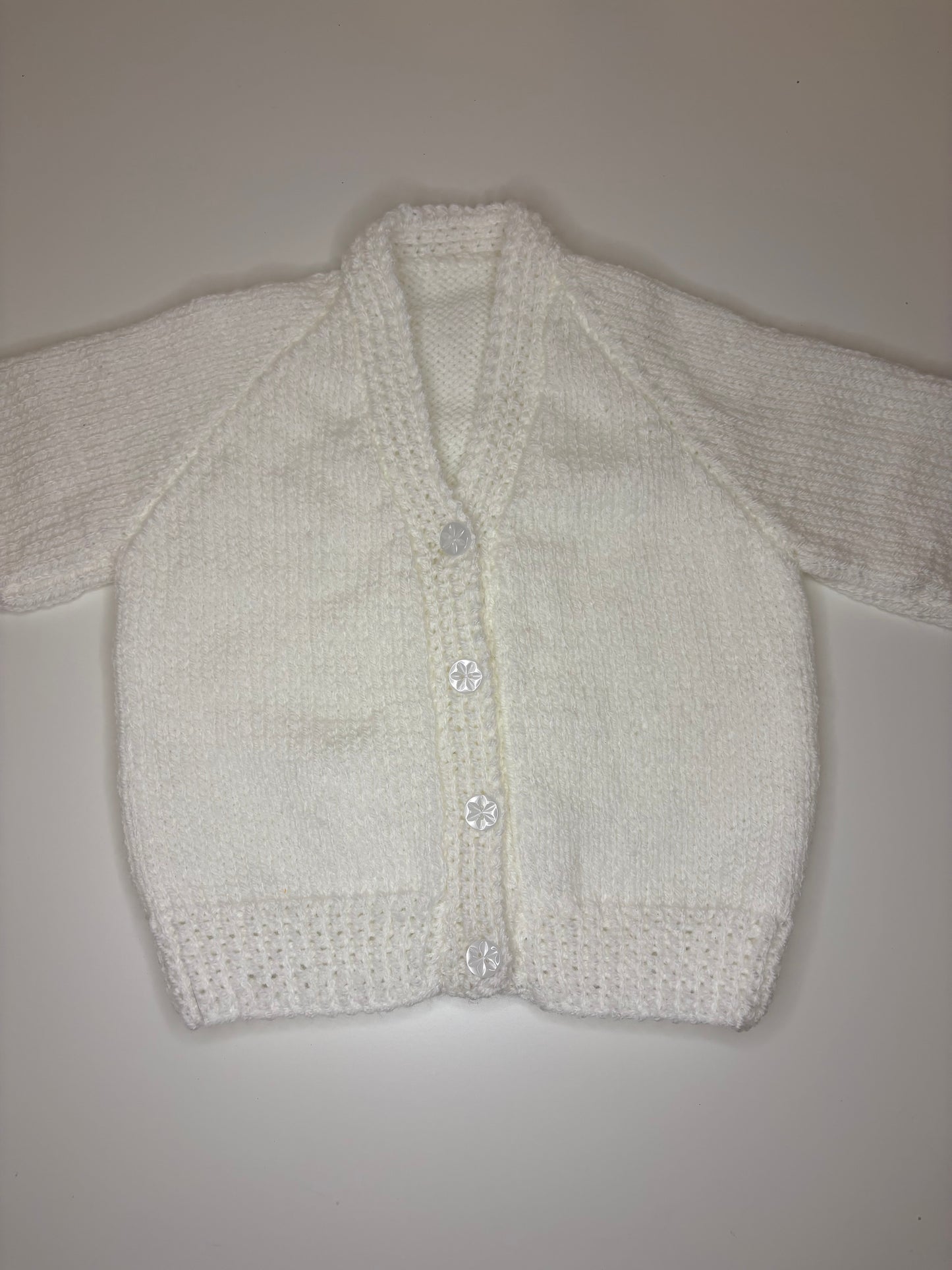 6-12 Months Personalised Hand Knitted Cardigan