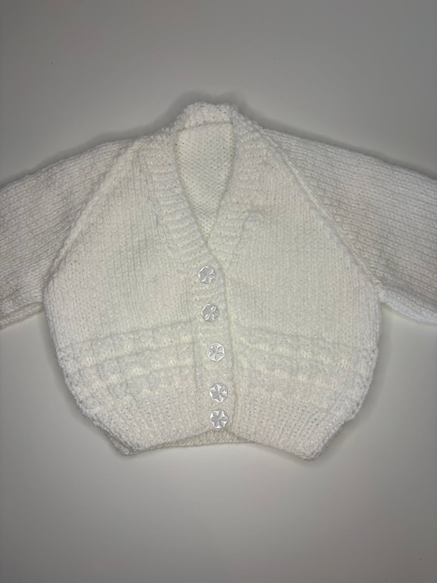 3- 6 Months Personalised Hand Knitted Cardigan